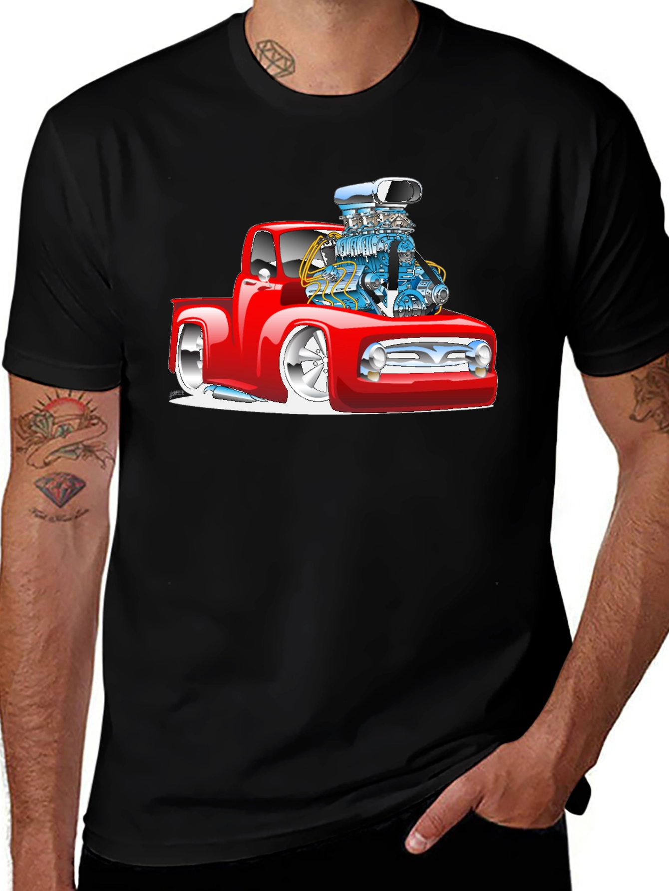 Custom Hot Rod Truck Graphic Tee
