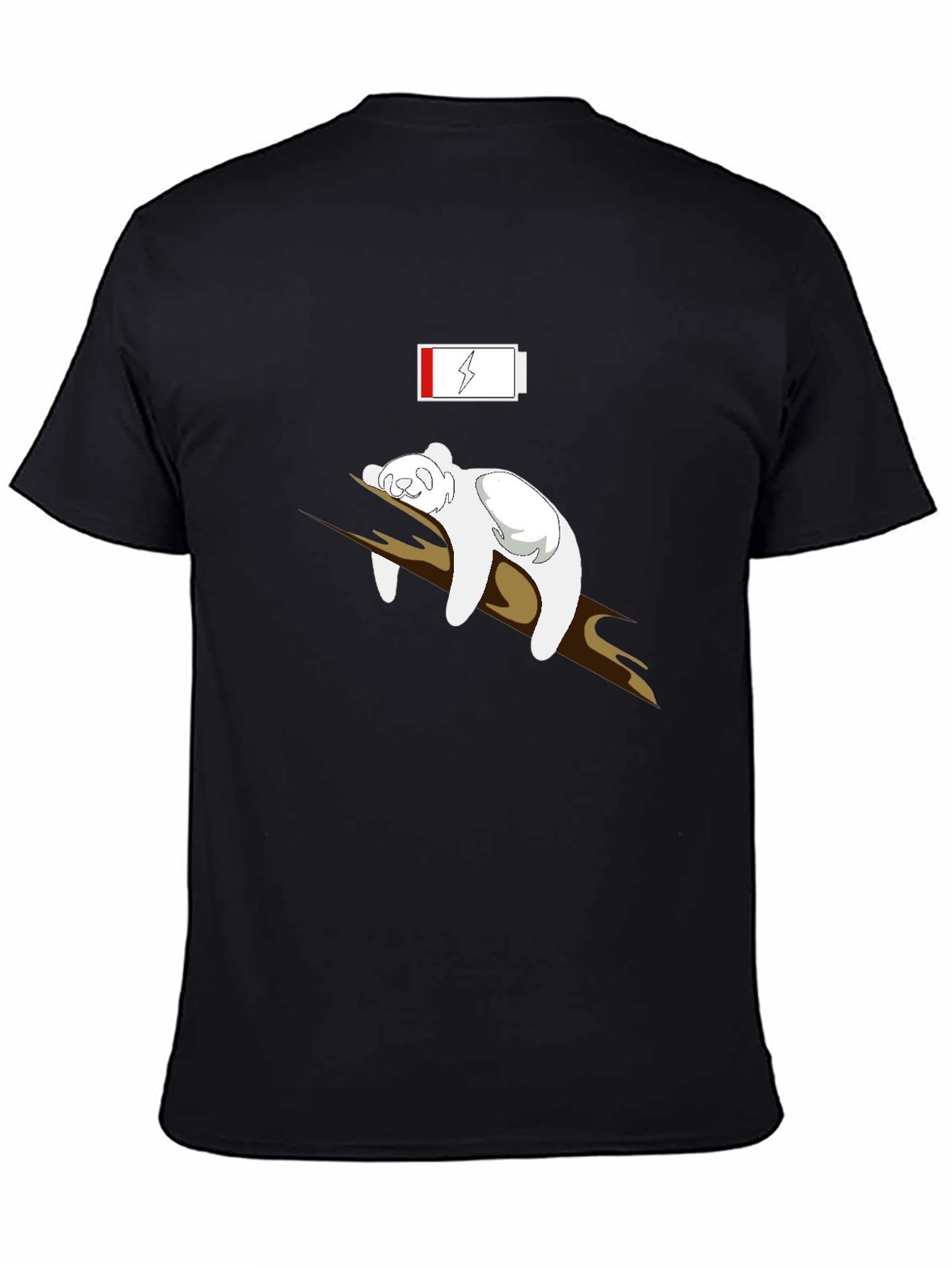 Low Battery Koala T-Shirt - Black