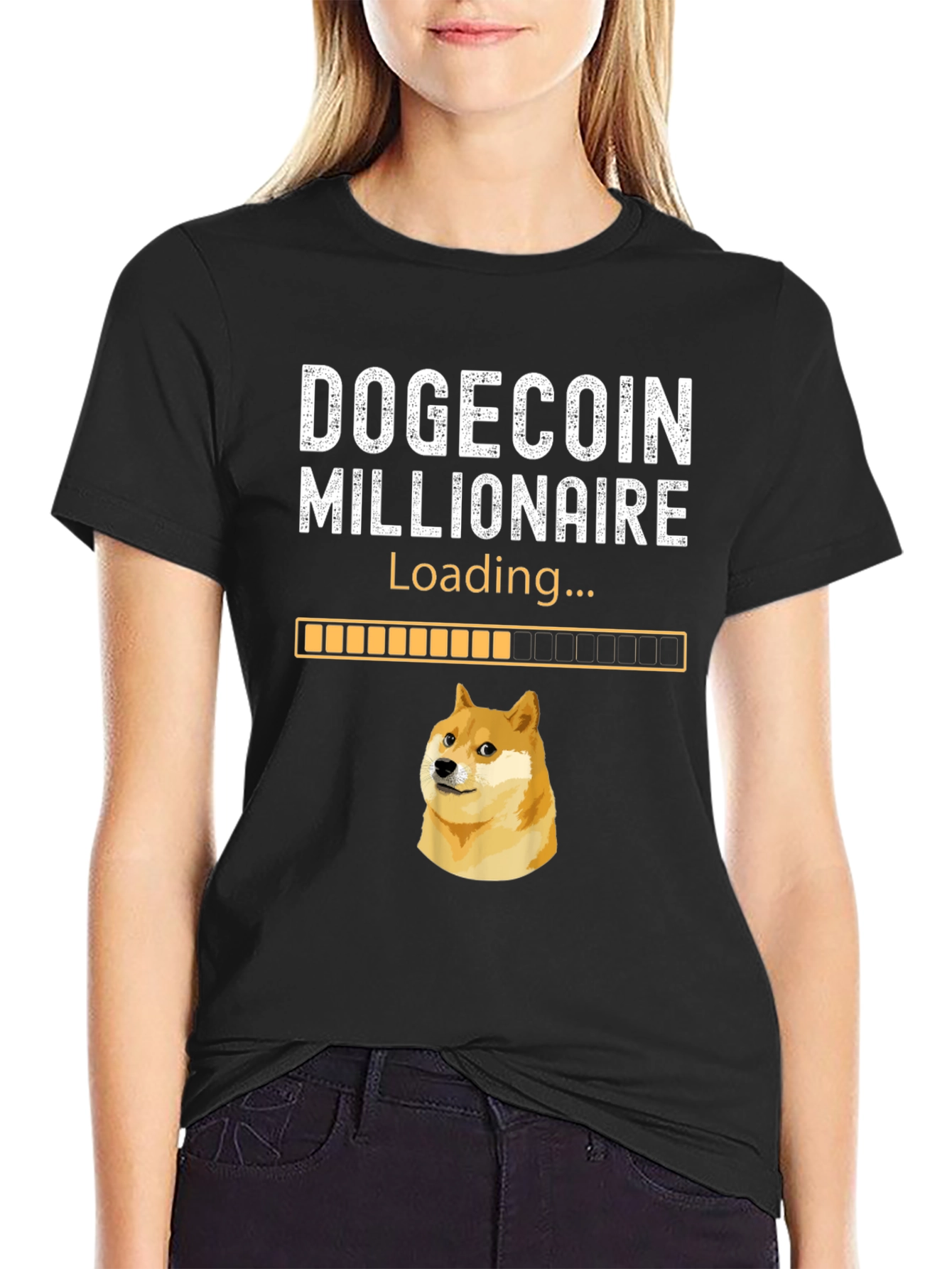 Dogecoin Millionaire Loading T-Shirt