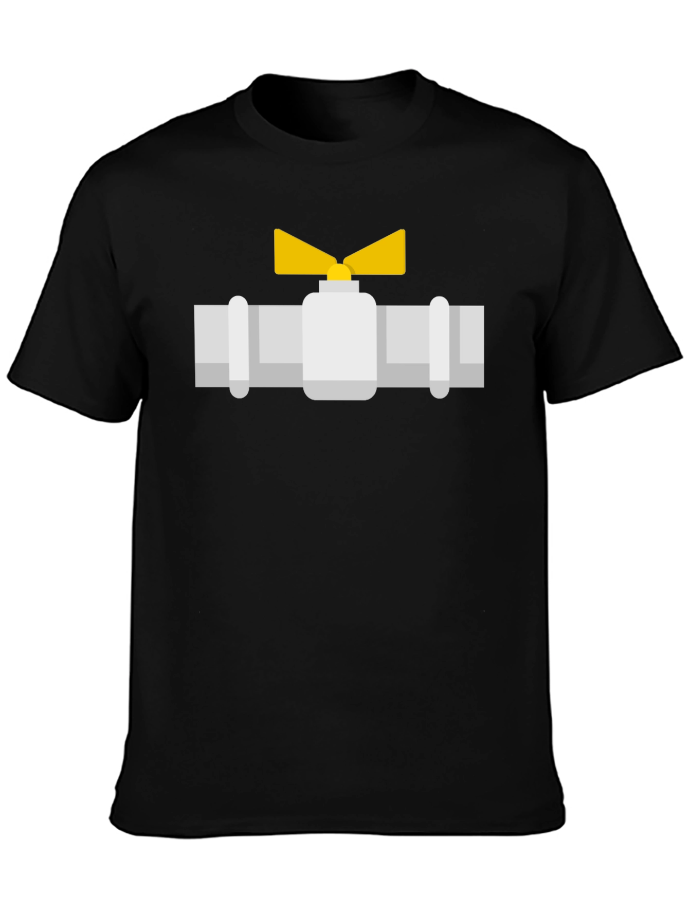 Plumbing Valve Graphic Tee - Unique Design