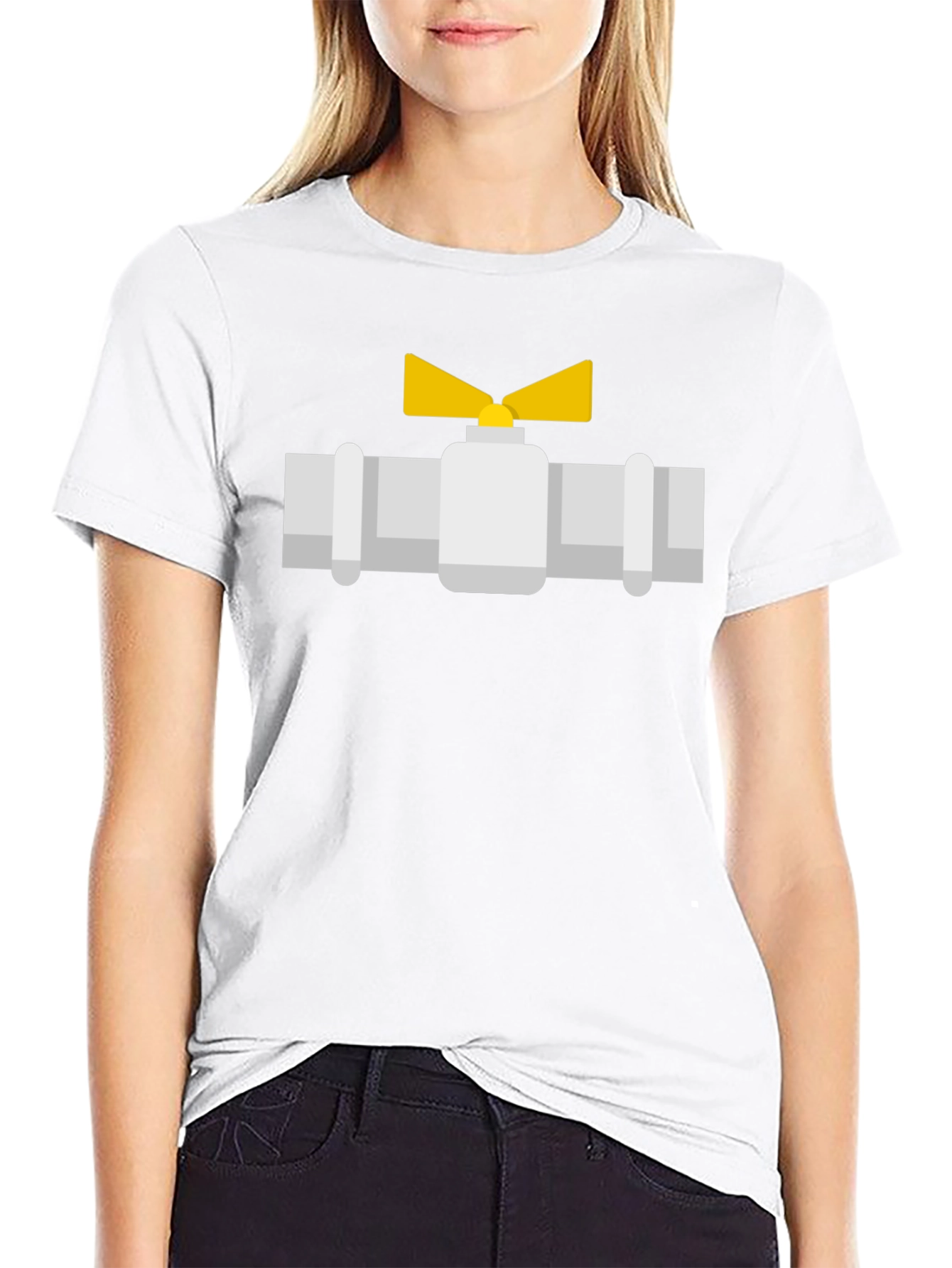 Plumbing Valve Graphic Tee - Unique Design