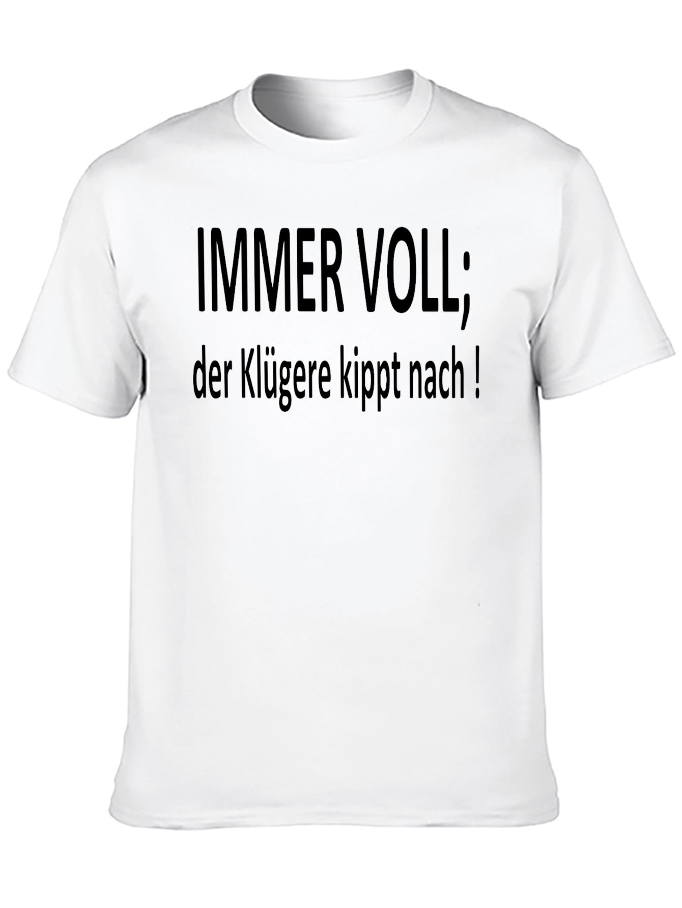 Immer Voll T-Shirt - Mens Black Tee