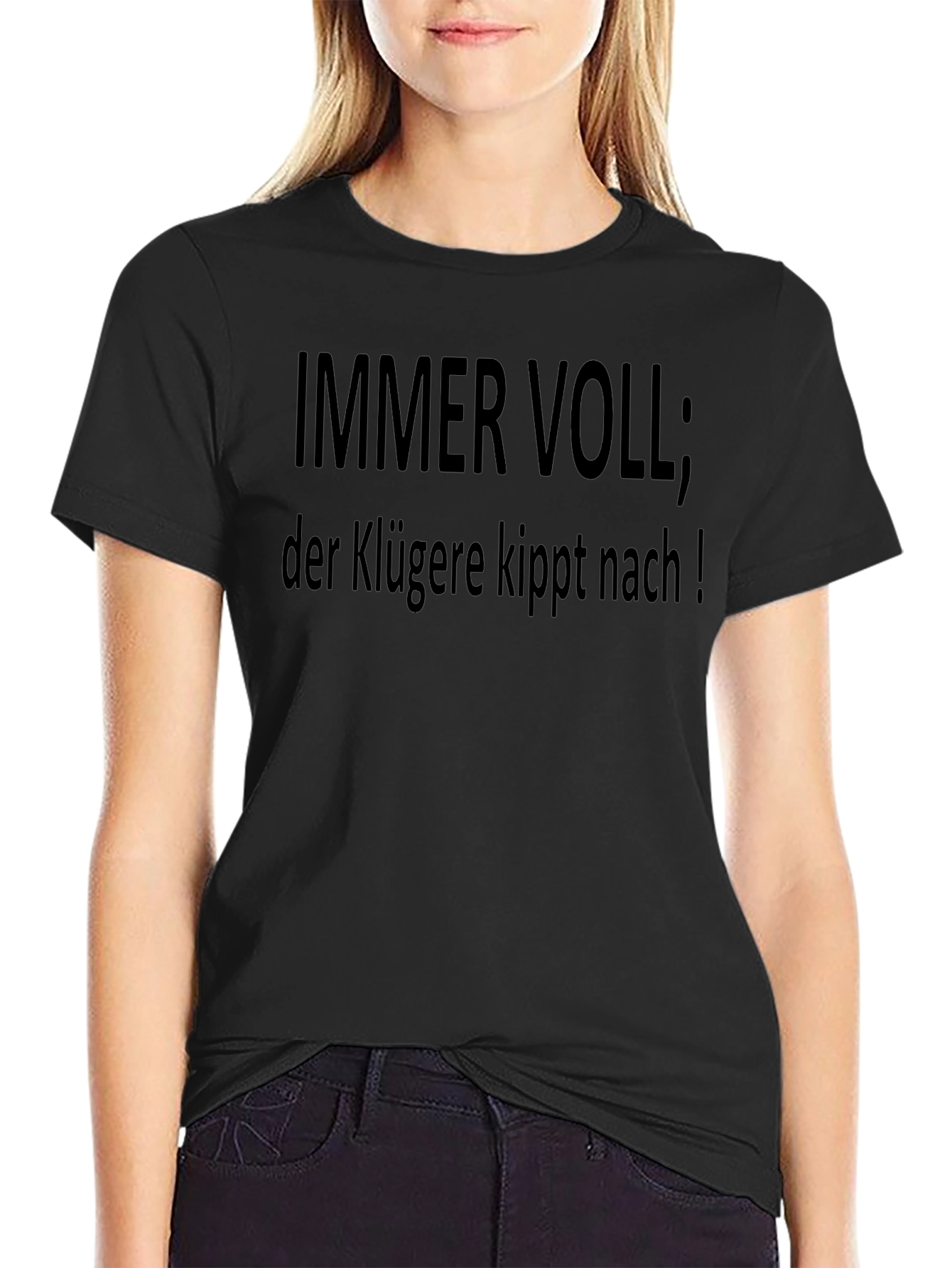 Immer Voll T-Shirt - Mens Black Tee