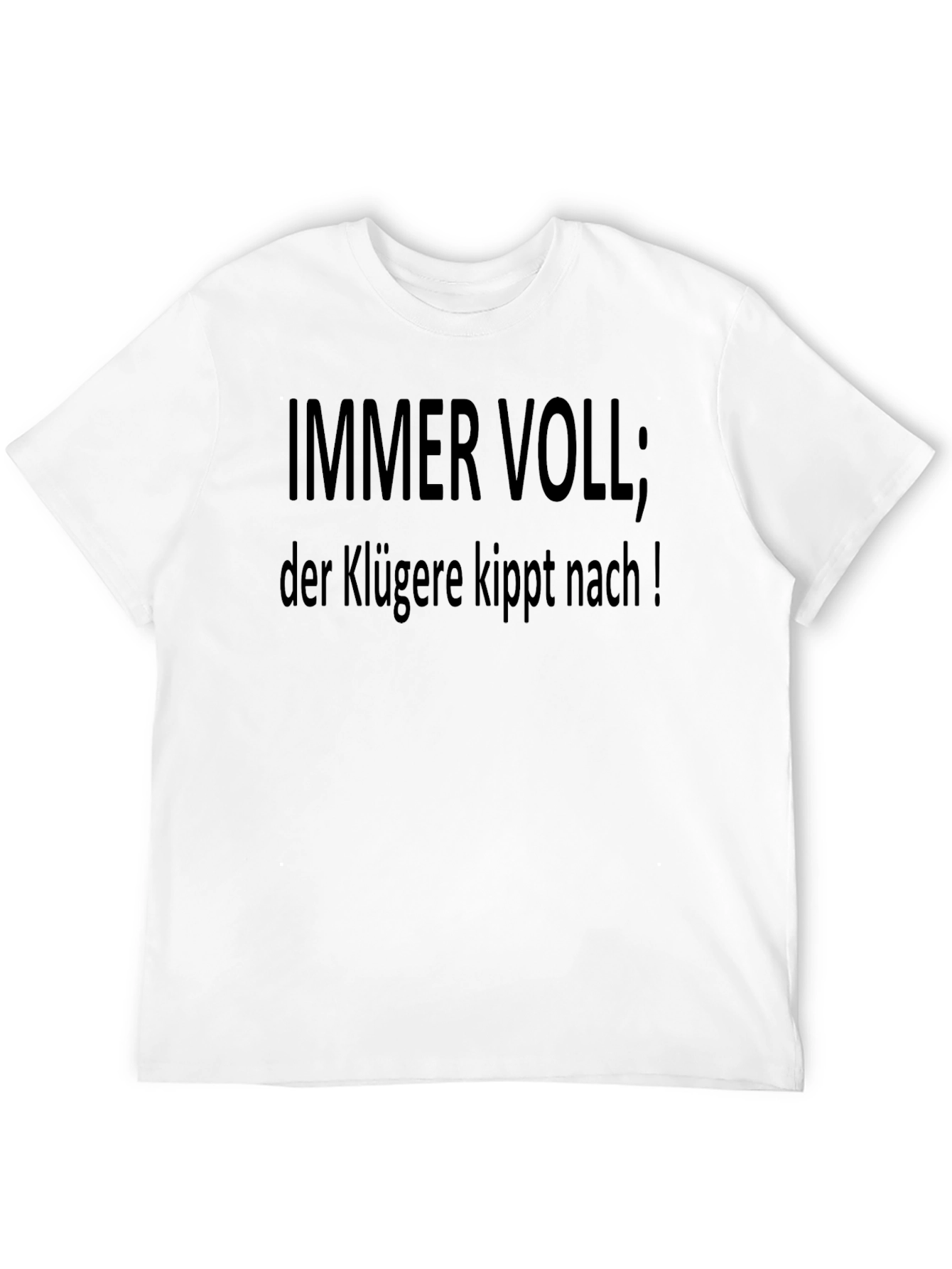 Immer Voll T-Shirt - Mens Black Tee