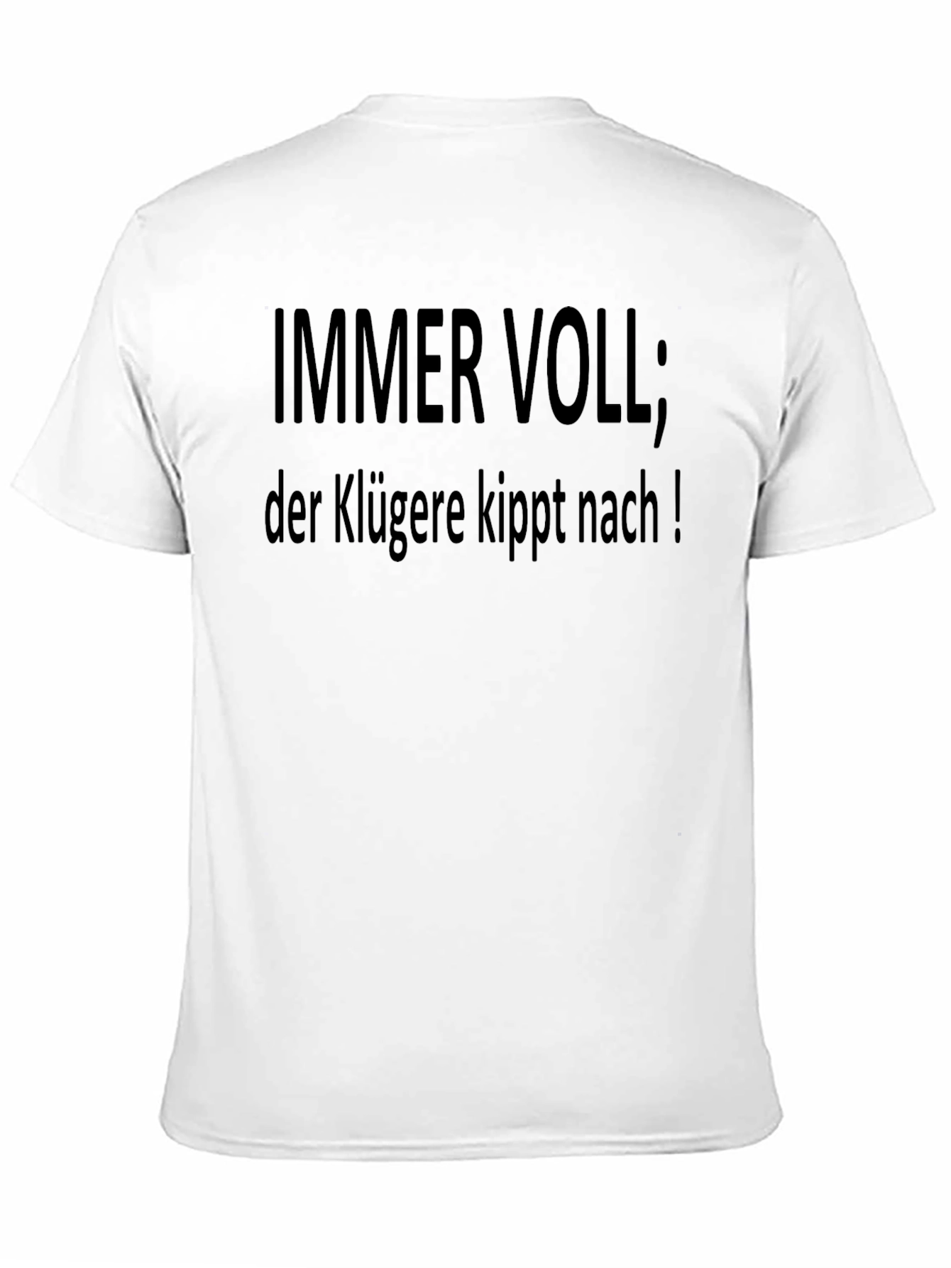 Immer Voll T-Shirt - Mens Black Tee
