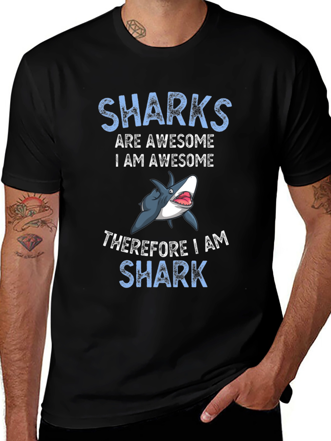 Awesome Shark Graphic Tee - Funny Animal Lover Shirt