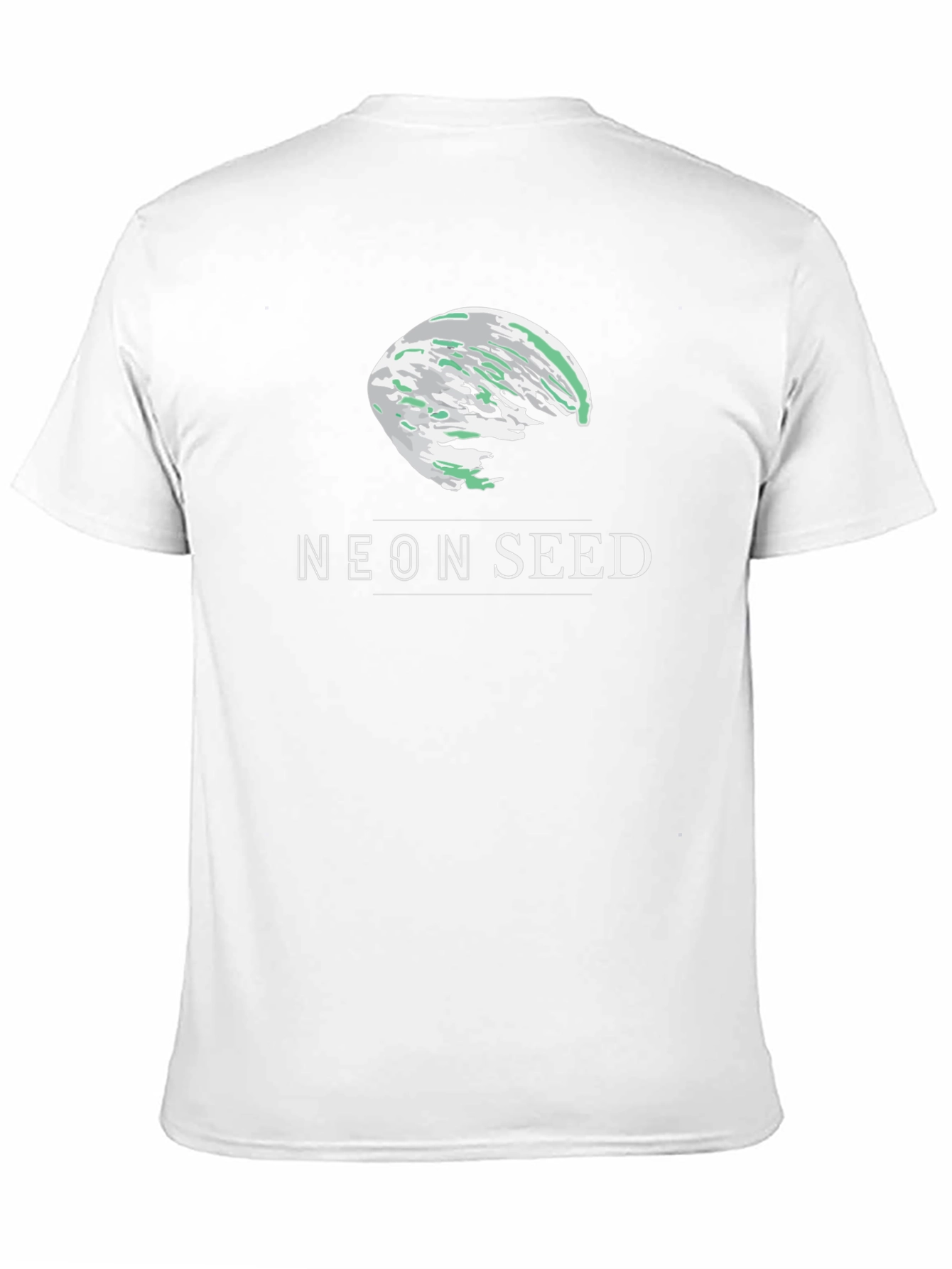 Neon Seed Graphic Tee - Stylish Black T-Shirt
