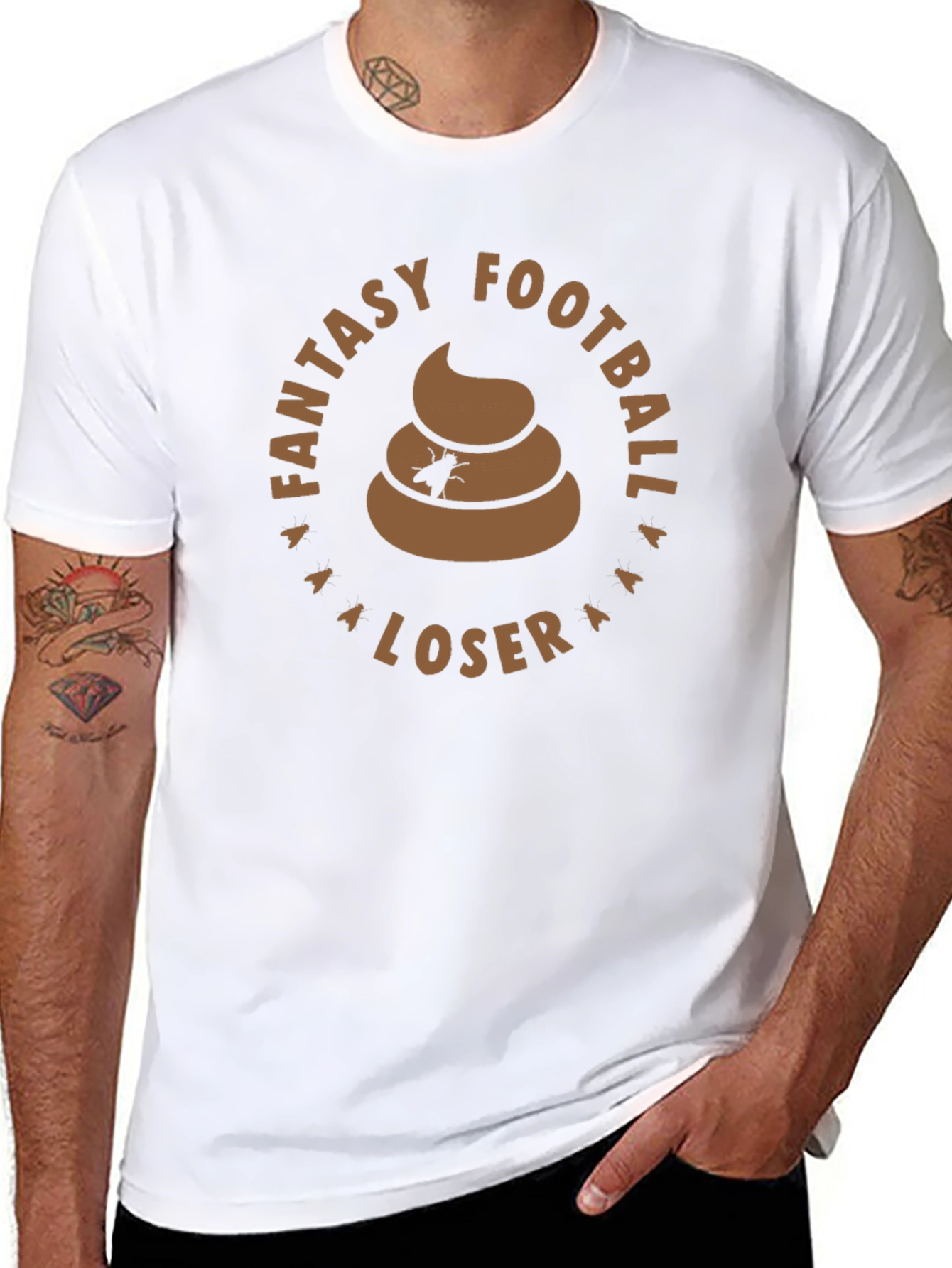 Fantasy Football Loser T-Shirt - Poop Icon