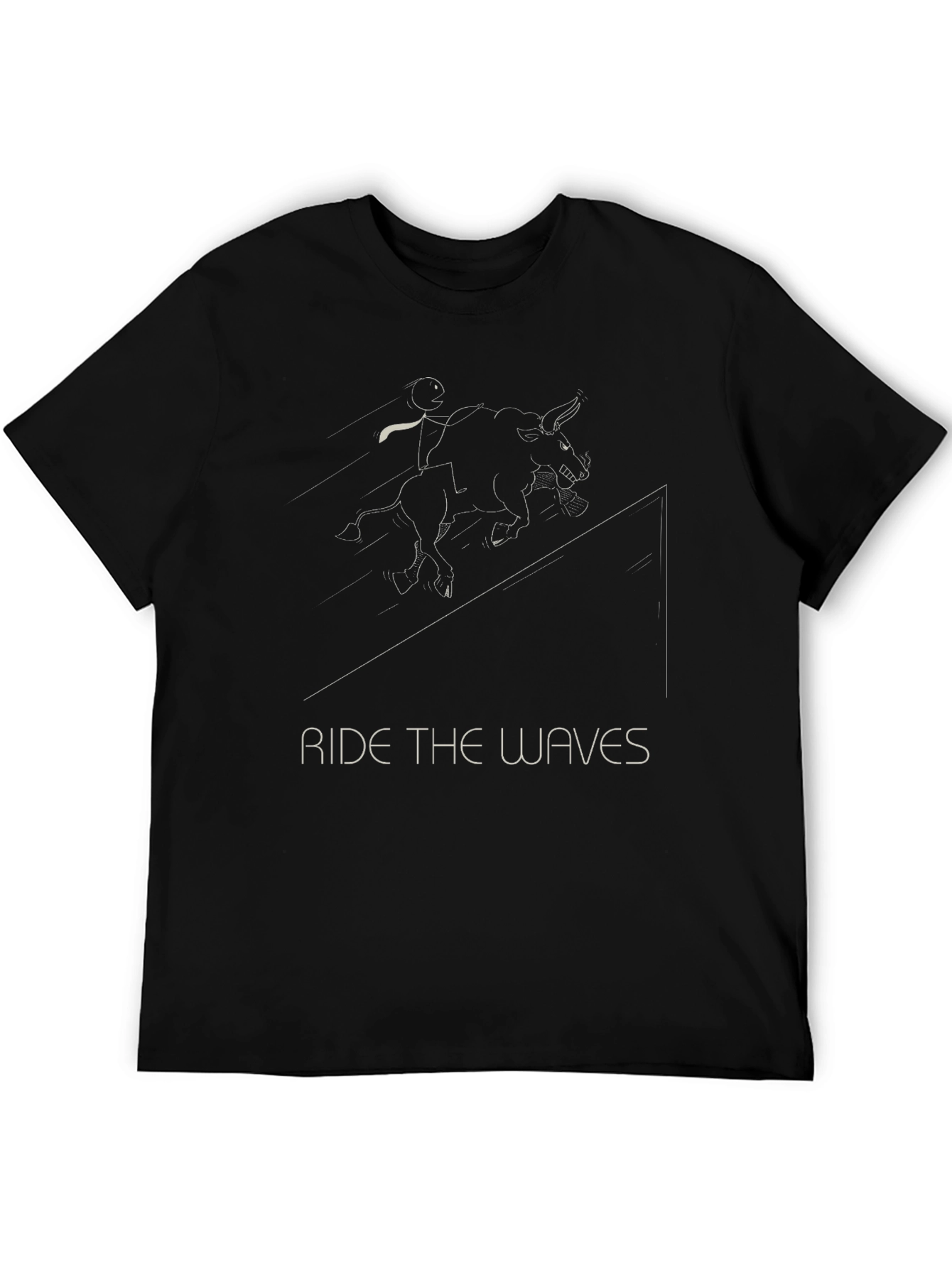 Ride the Waves Graphic Tee - Black