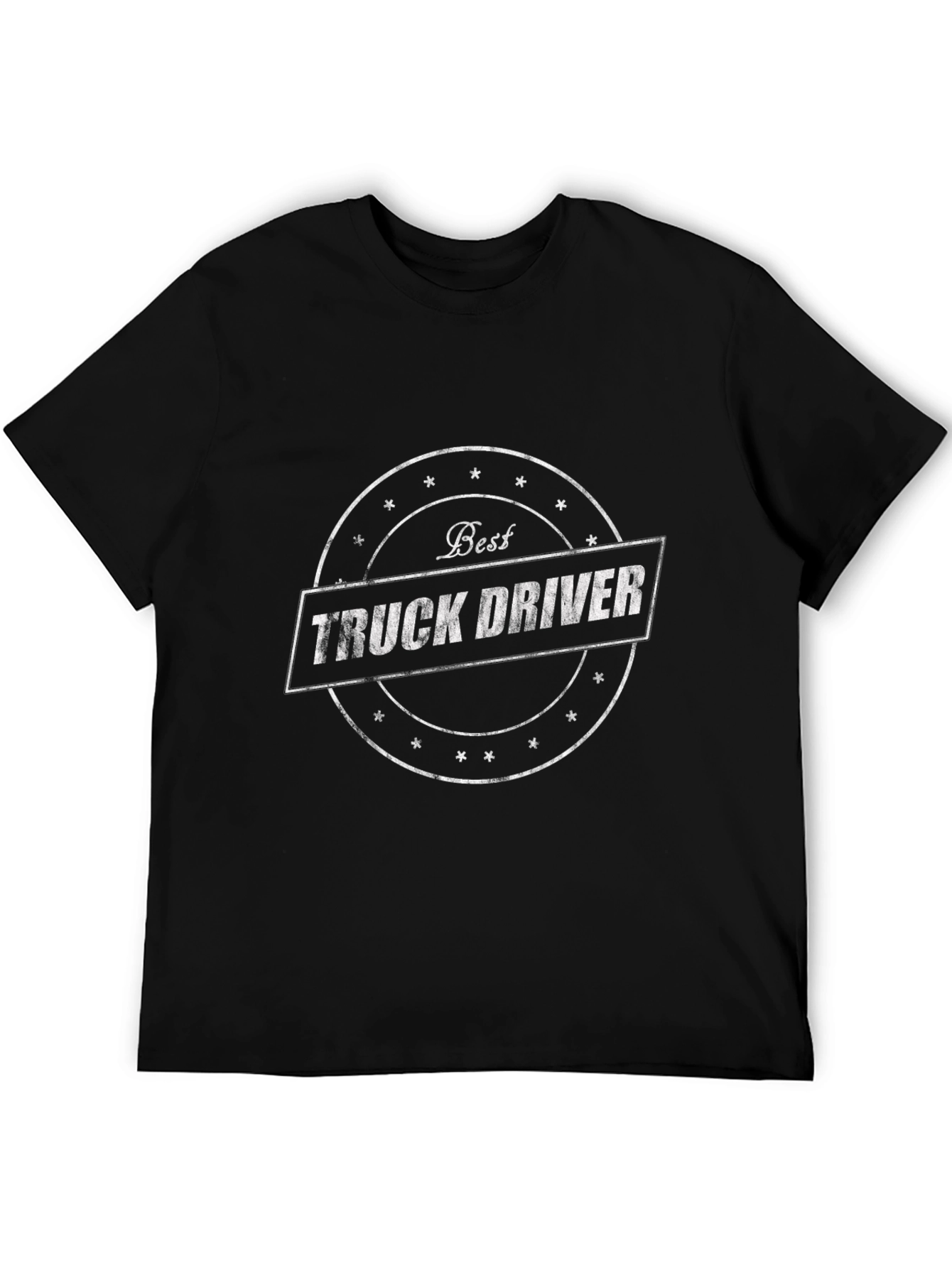 Best Truck Driver Tee - Black Graphic T-Shirt