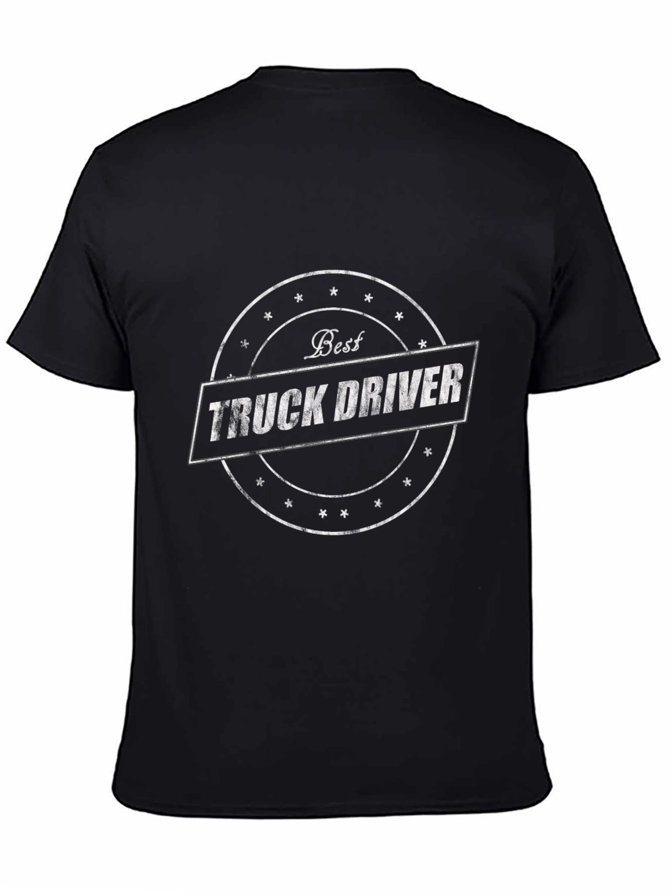 Best Truck Driver Tee - Black Graphic T-Shirt