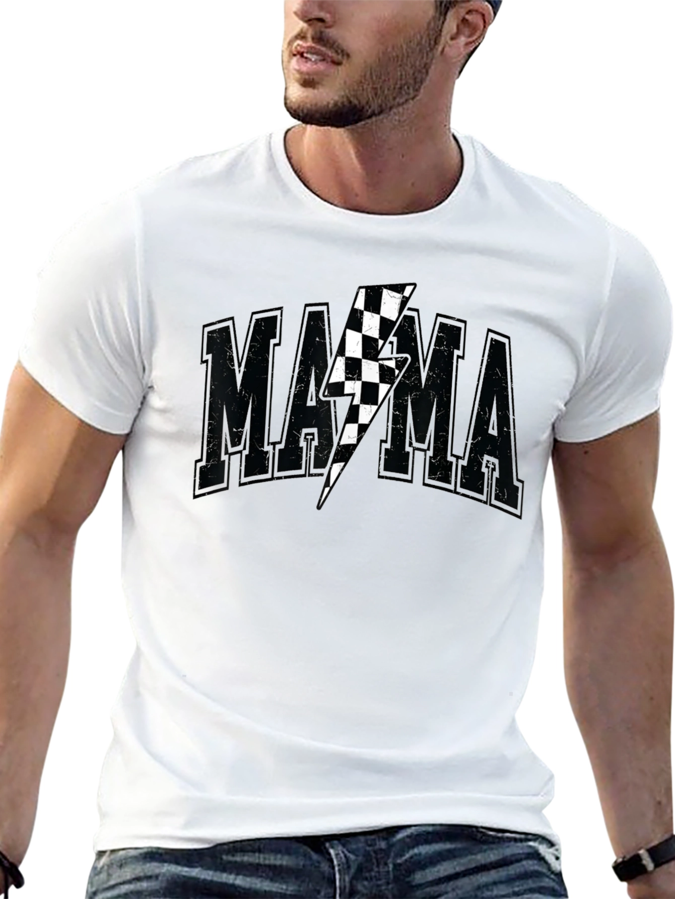 Mama Lightning Bolt Graphic T-Shirt