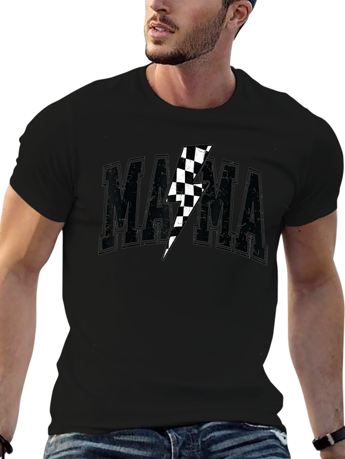 Mama Lightning Bolt Graphic T-Shirt
