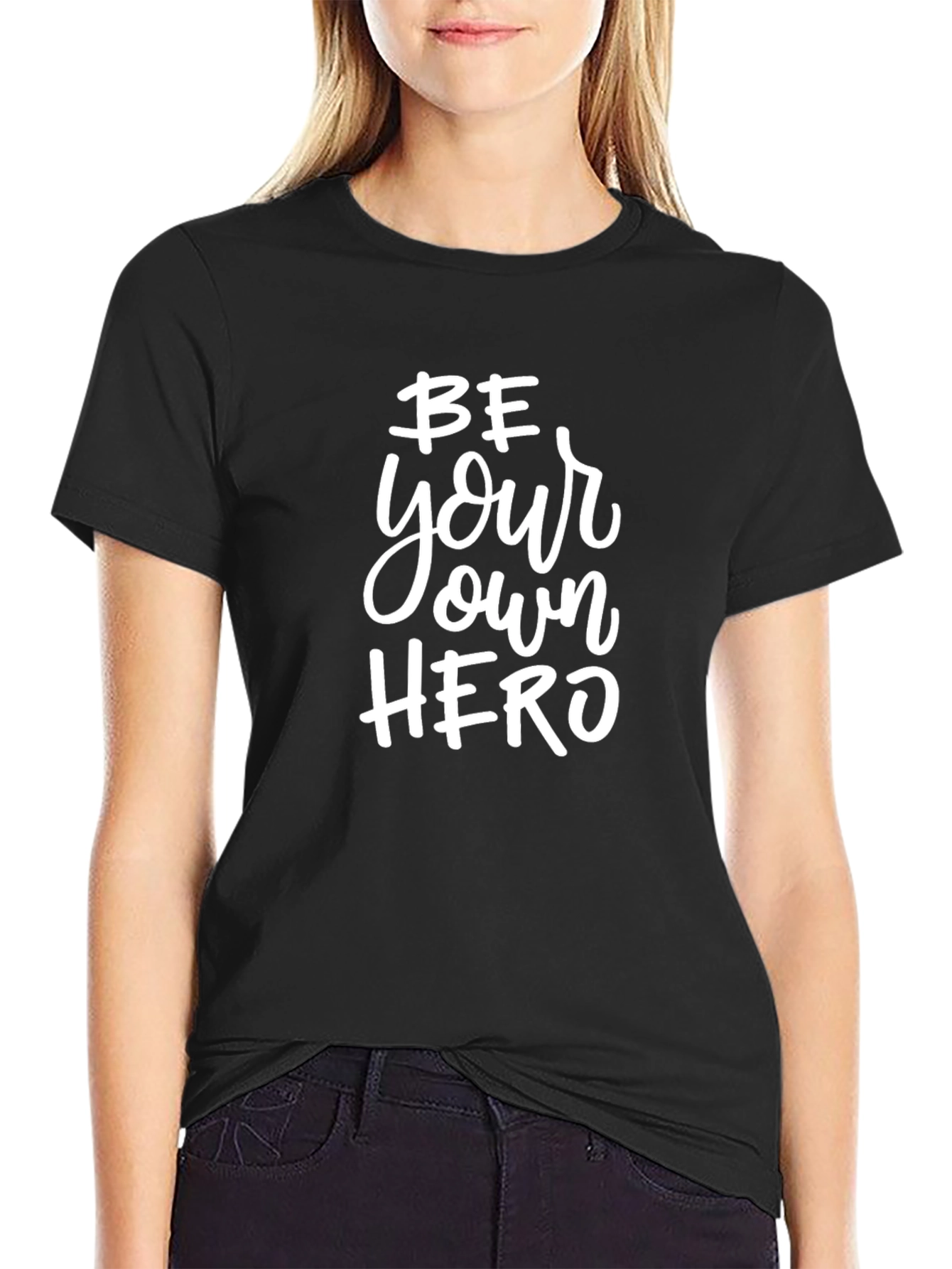 Be Your Own Hero Black T-Shirt