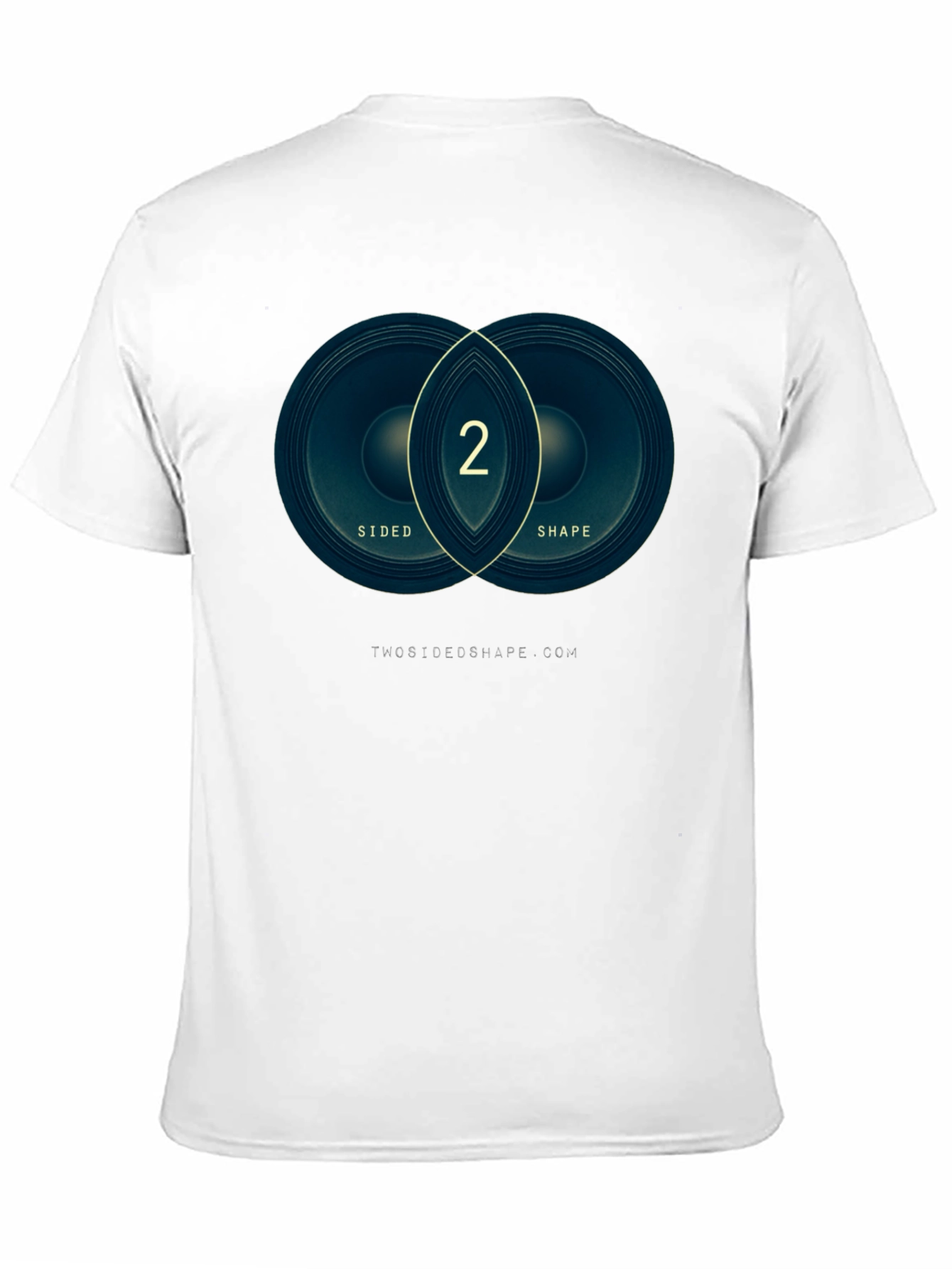 Two Sided Shape Graphic Tee - Modern Design