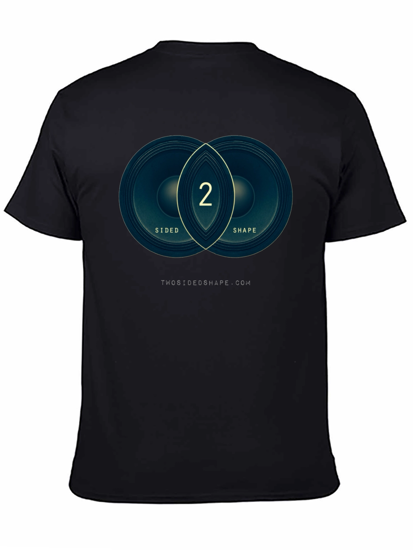 Two Sided Shape Graphic Tee - Modern Design