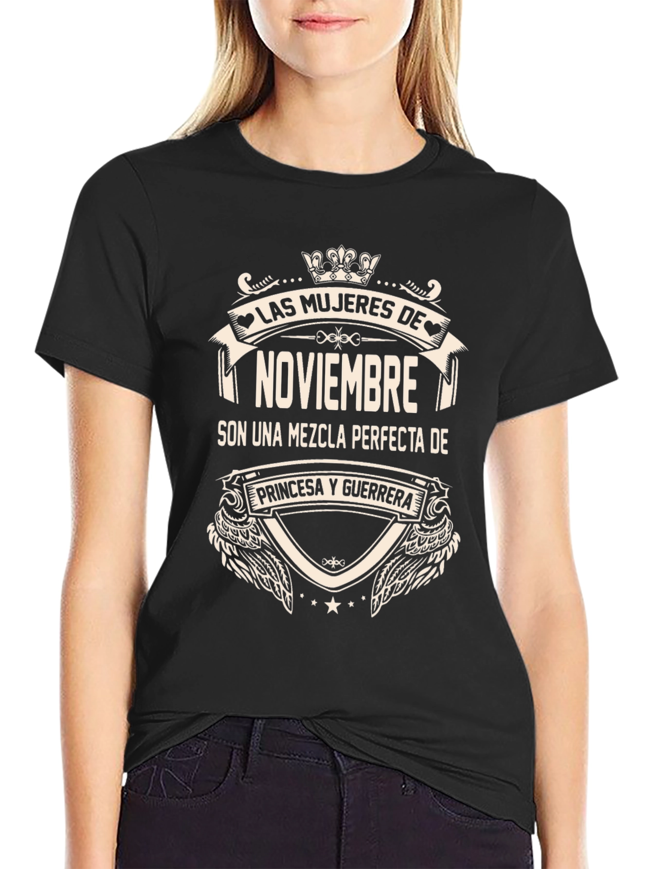 November Women Princess Warrior Graphic Tee