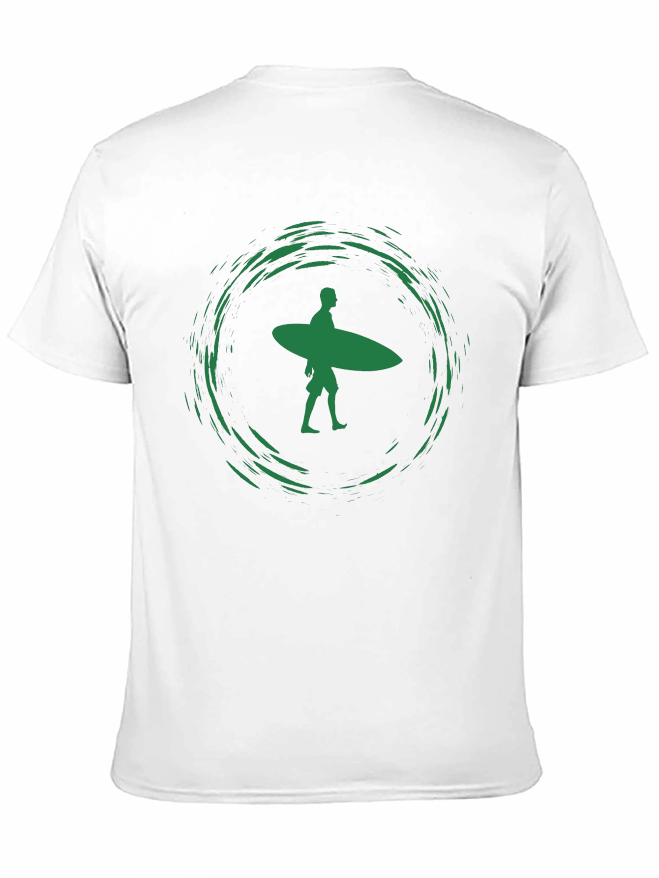 Surfer Graphic Tee - Black Cotton T-Shirt