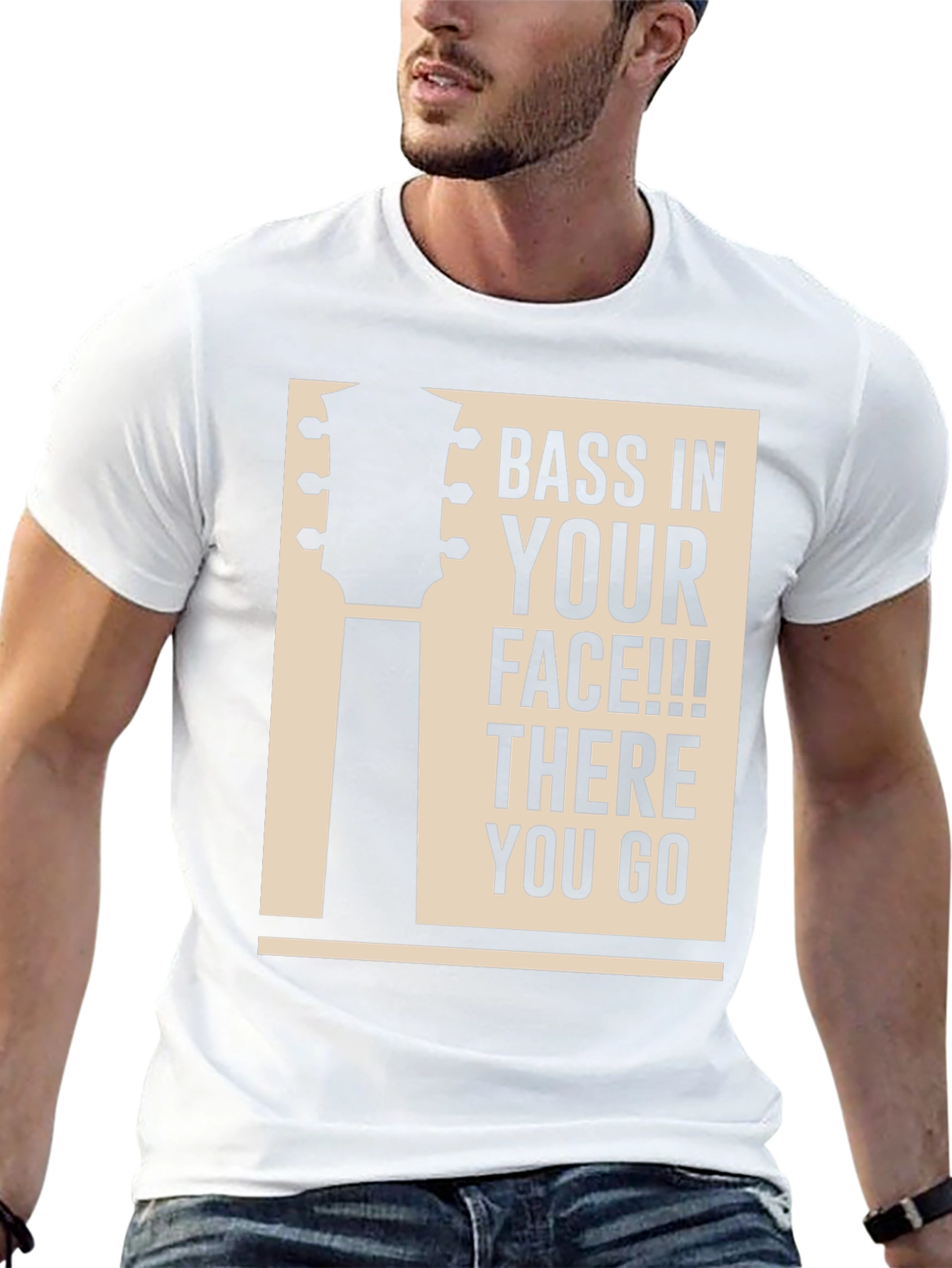 Bass In Your Face Graphic T-Shirt