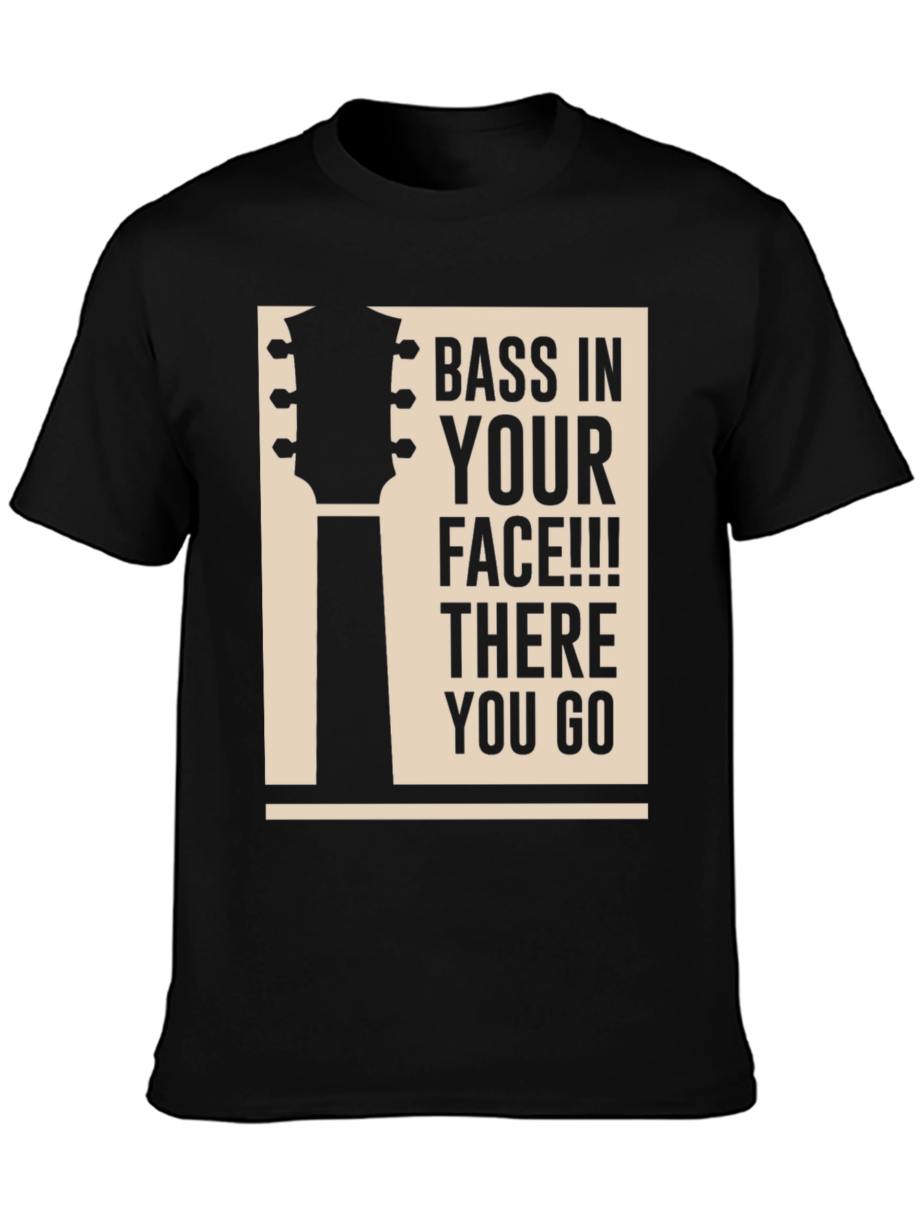 Bass In Your Face Graphic T-Shirt