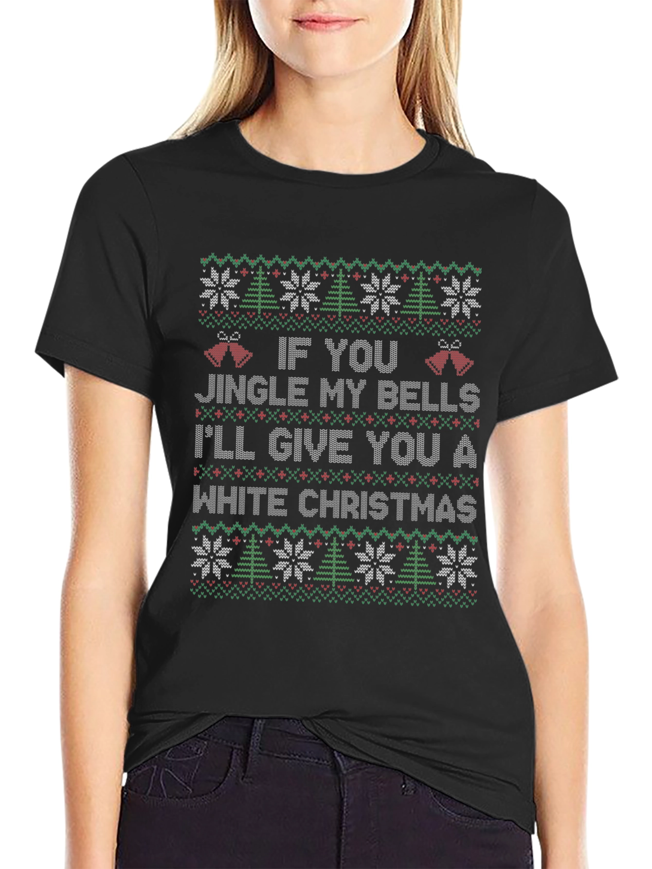 Jingle Bells Ugly Christmas Sweater T-Shirt
