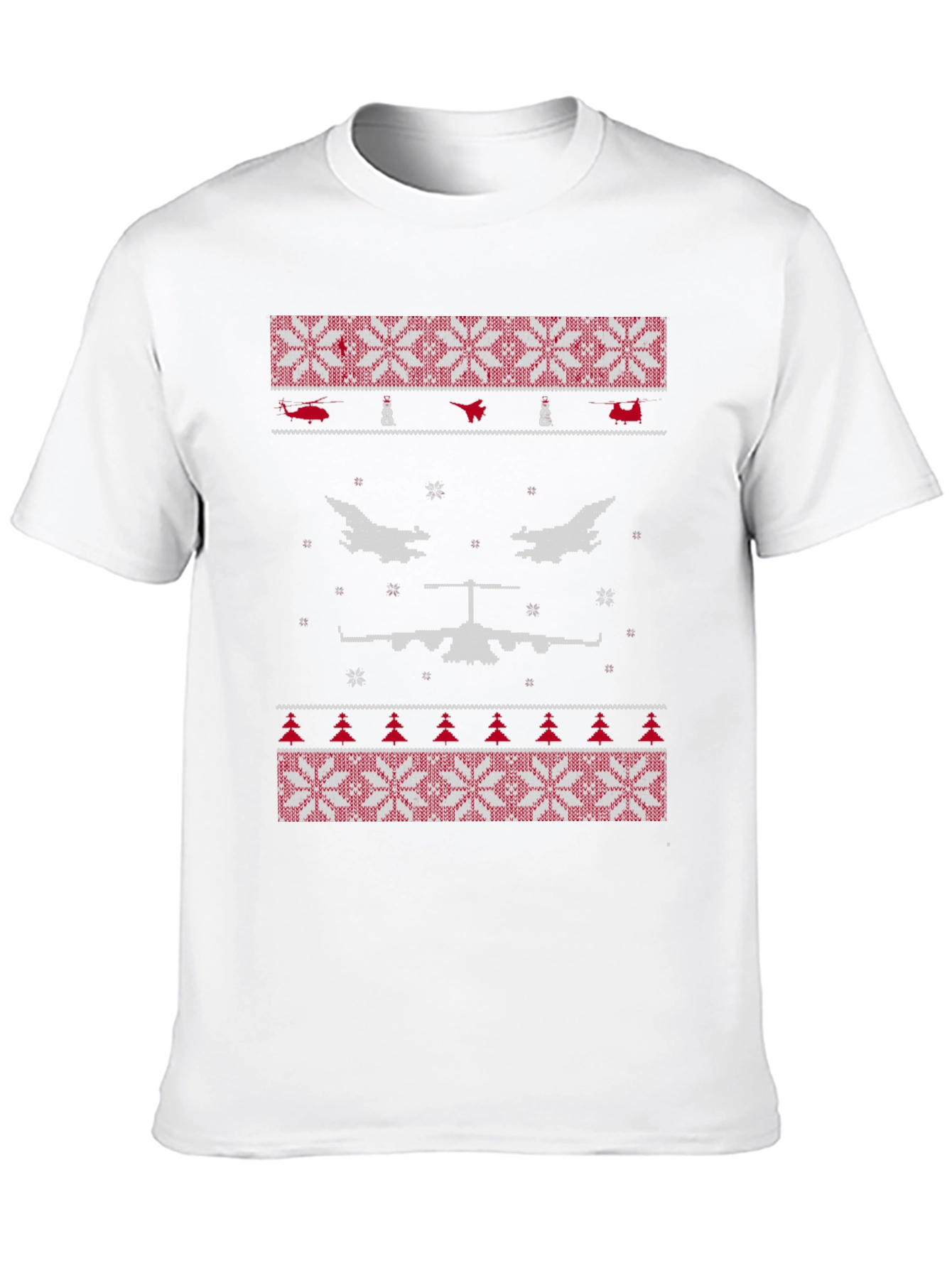 Aircraft Ugly Christmas Sweater T-Shirt