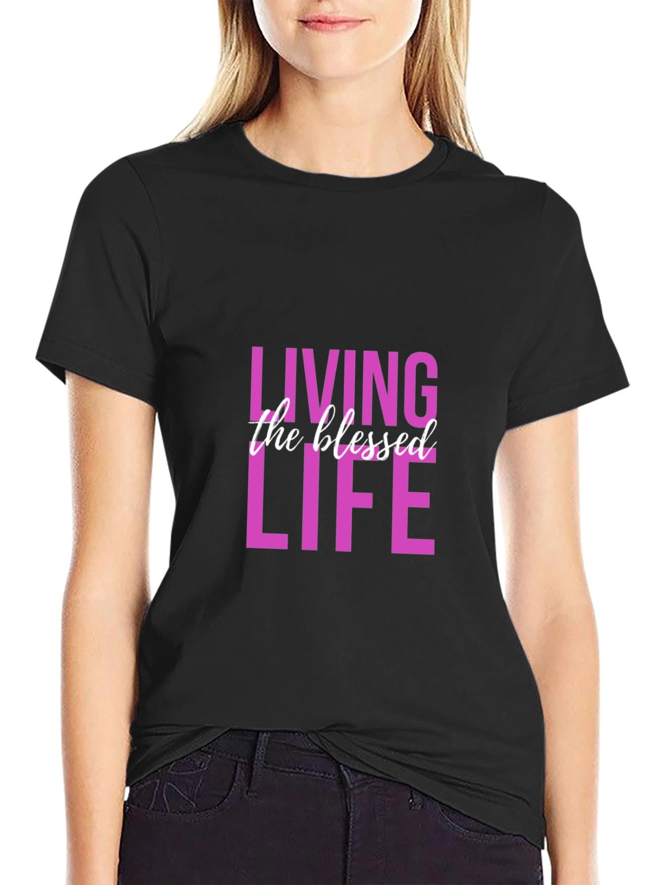 Blessed Life Graphic Tee - Black