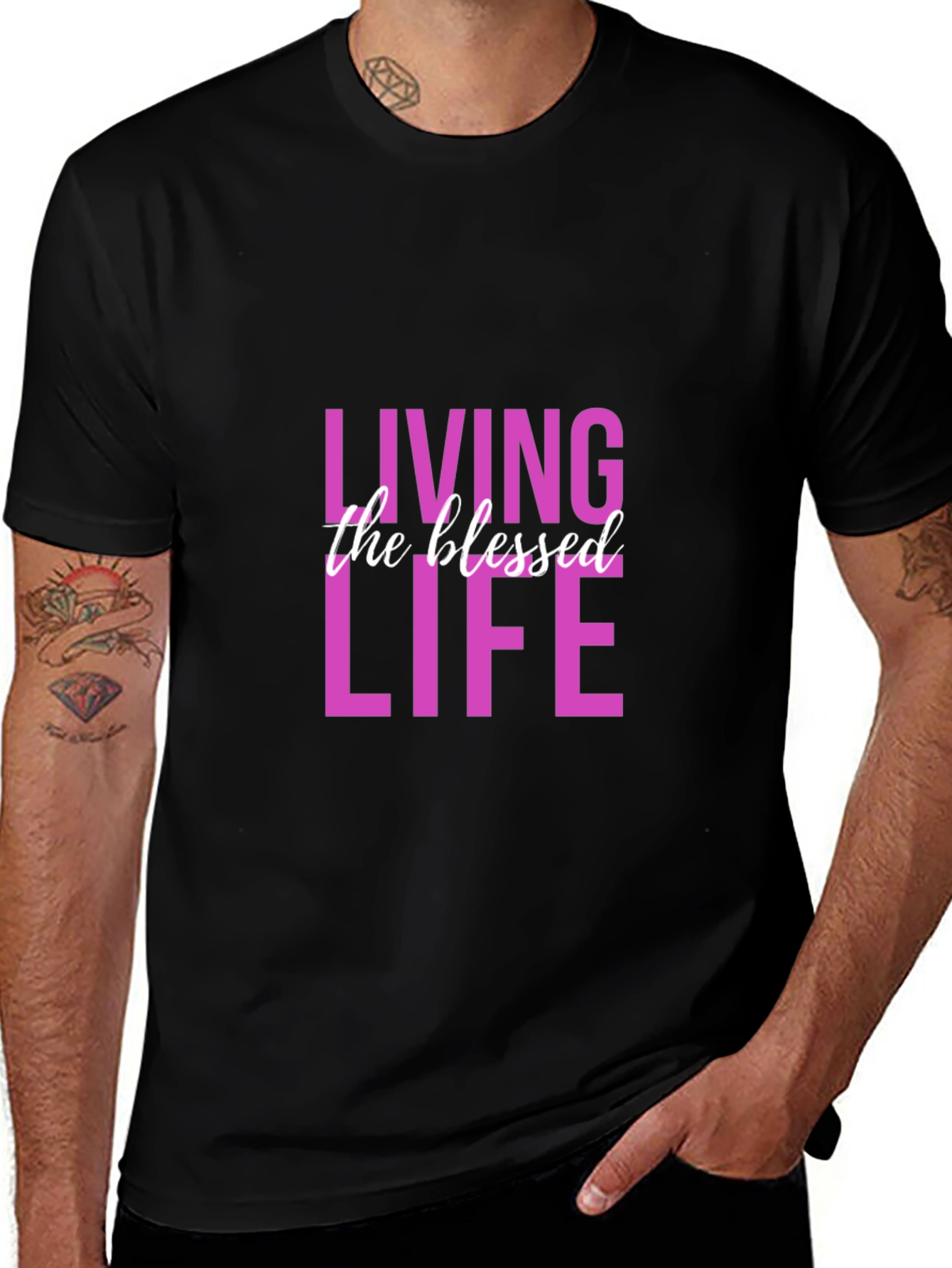 Blessed Life Graphic Tee - Black