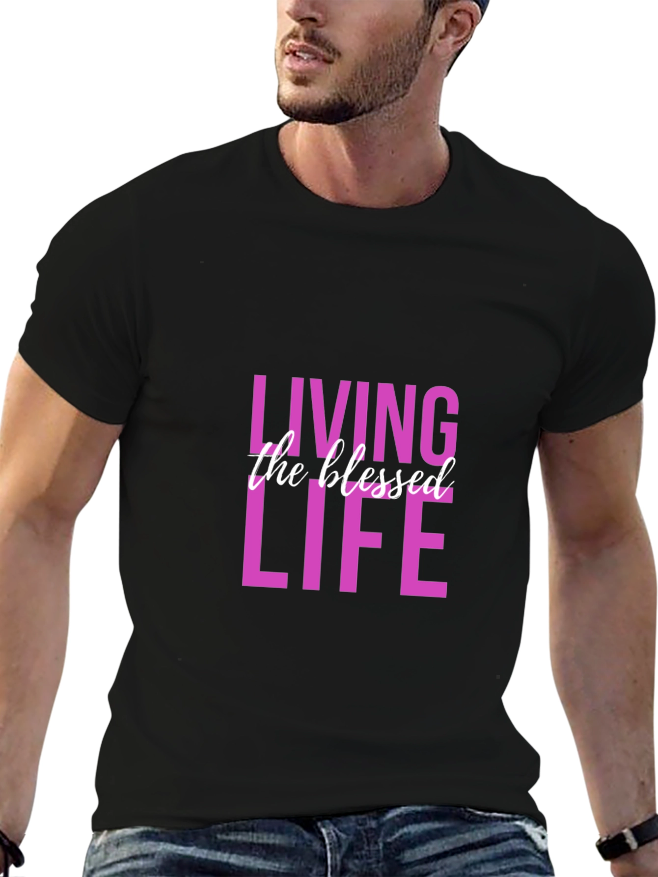 Blessed Life Graphic Tee - Black