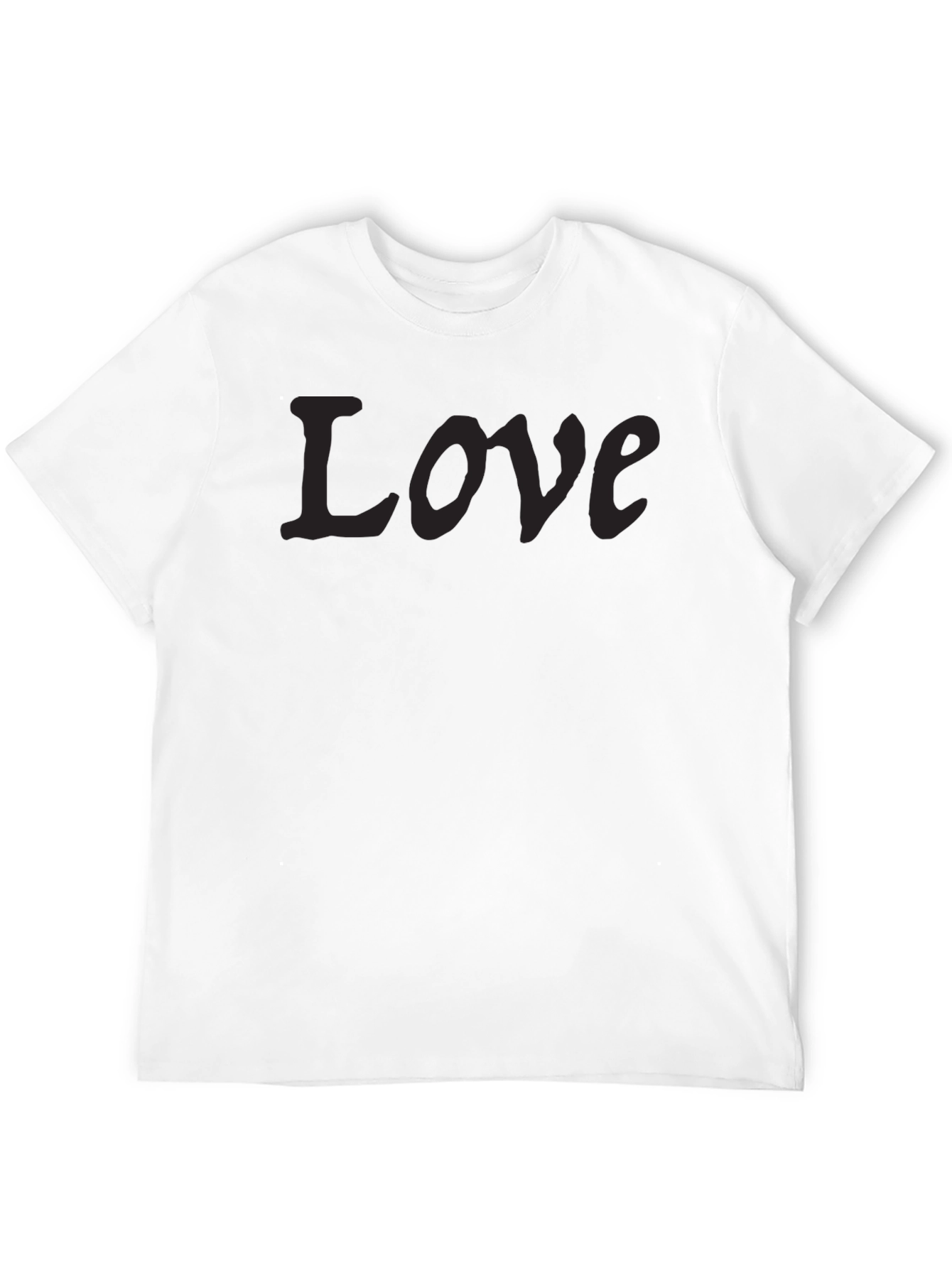 Love Graphic Black T-Shirt for Men