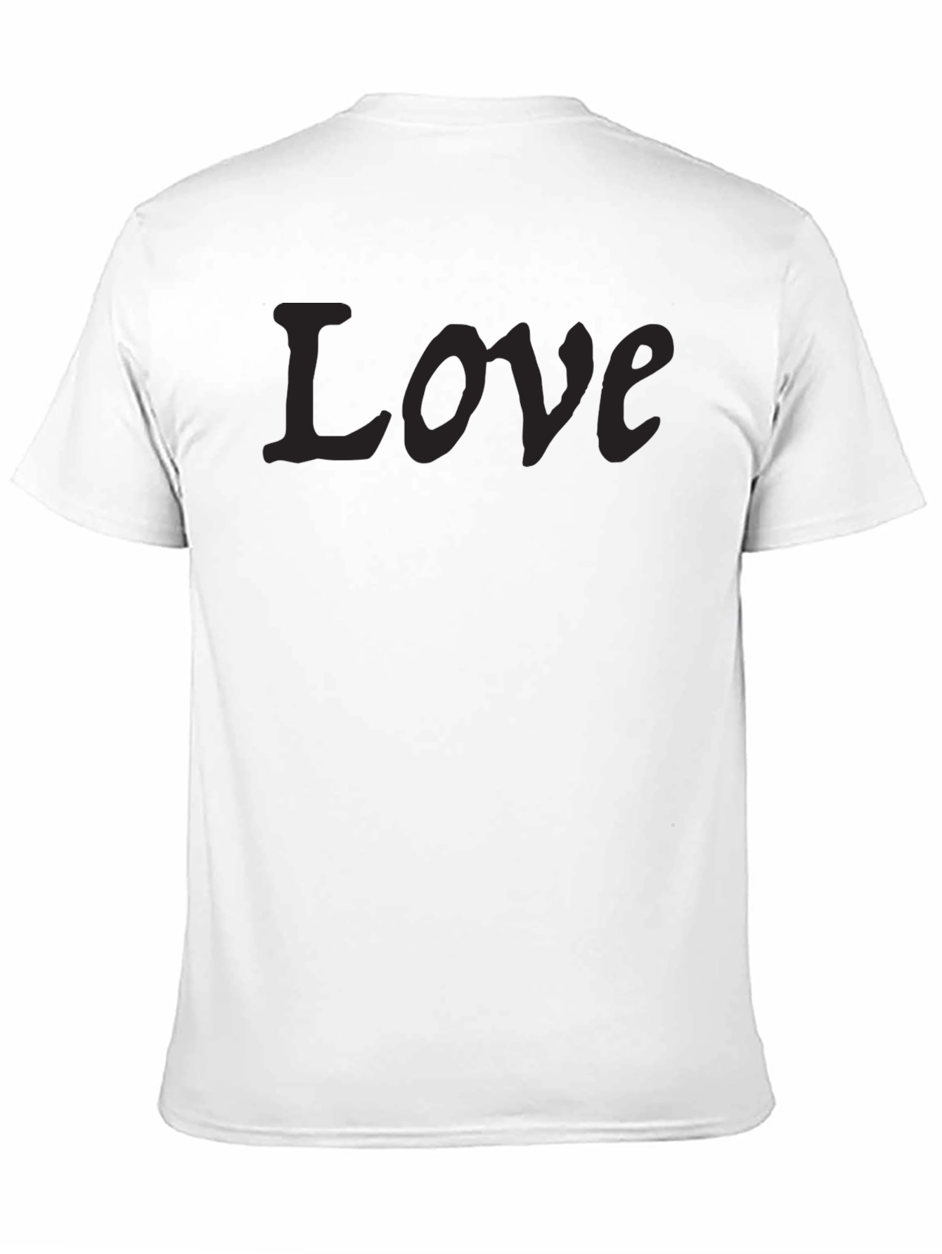 Love Graphic Black T-Shirt for Men