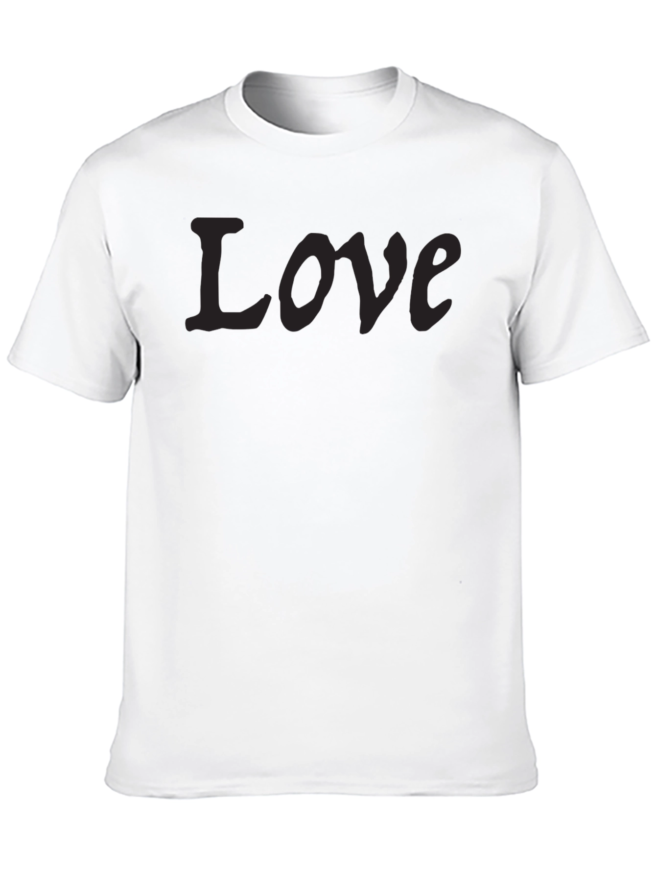 Love Graphic Black T-Shirt for Men