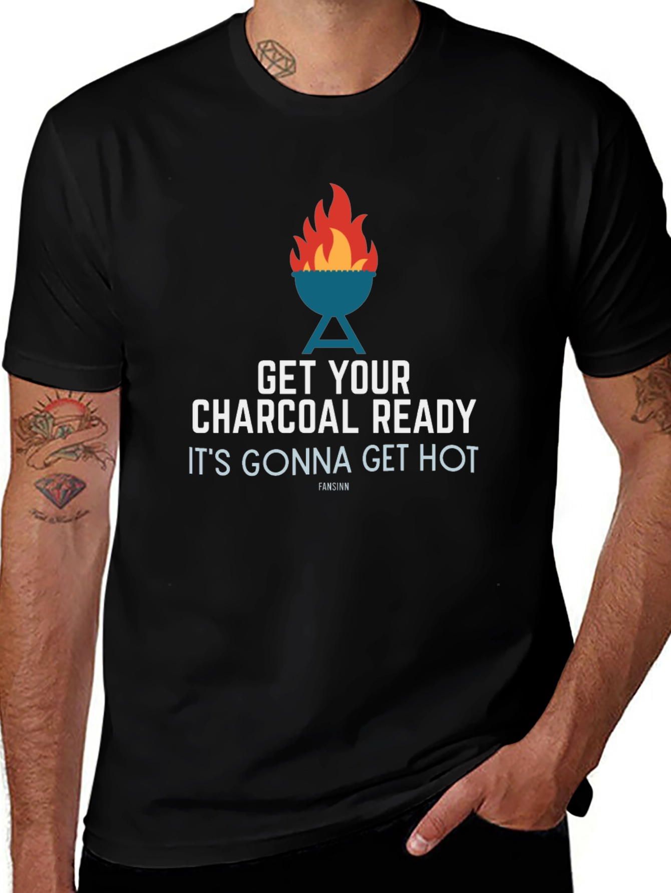 Get Your Charcoal Ready BBQ Graphic Tee