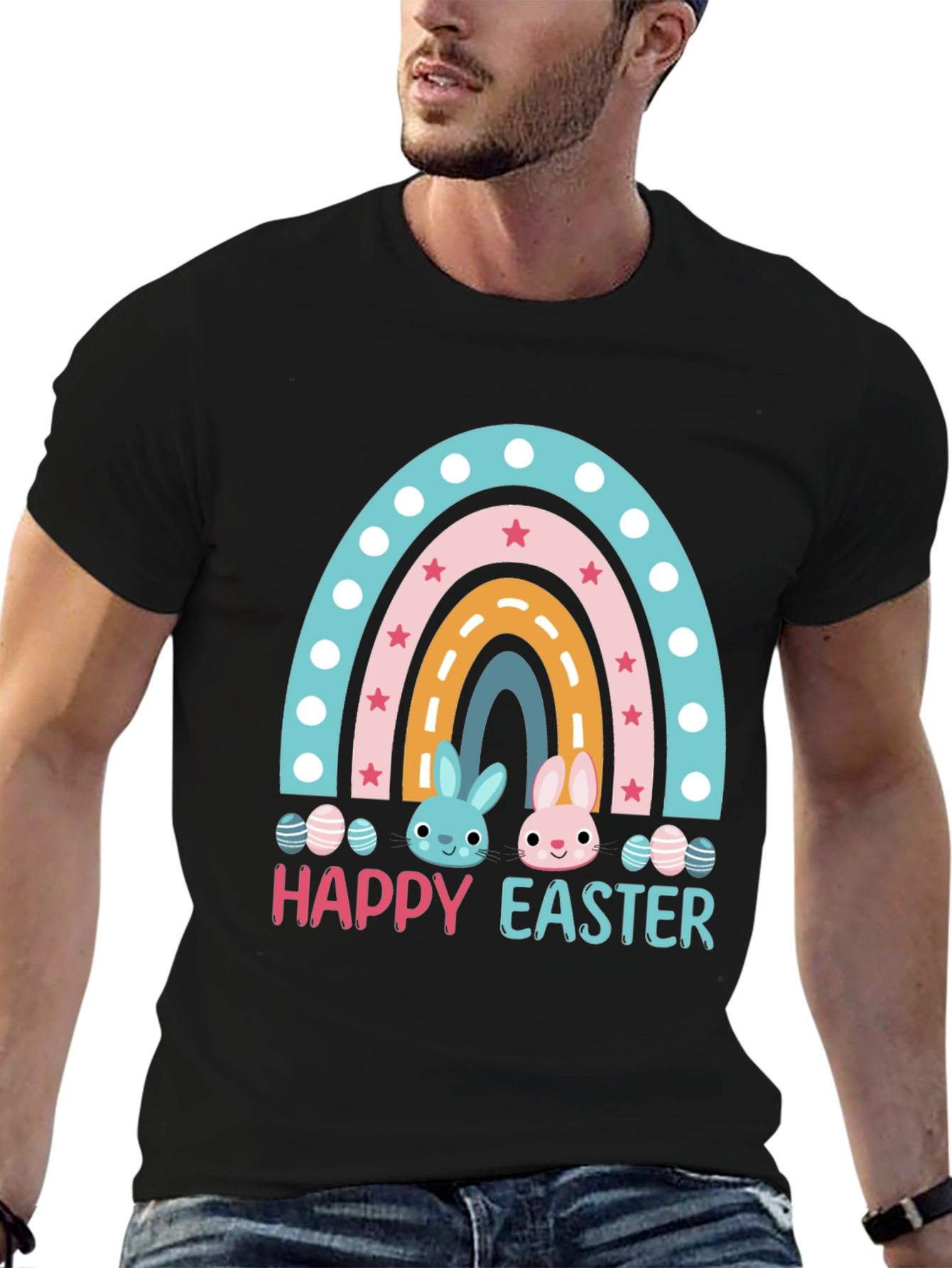 Happy Easter Rainbow Bunny T-Shirt