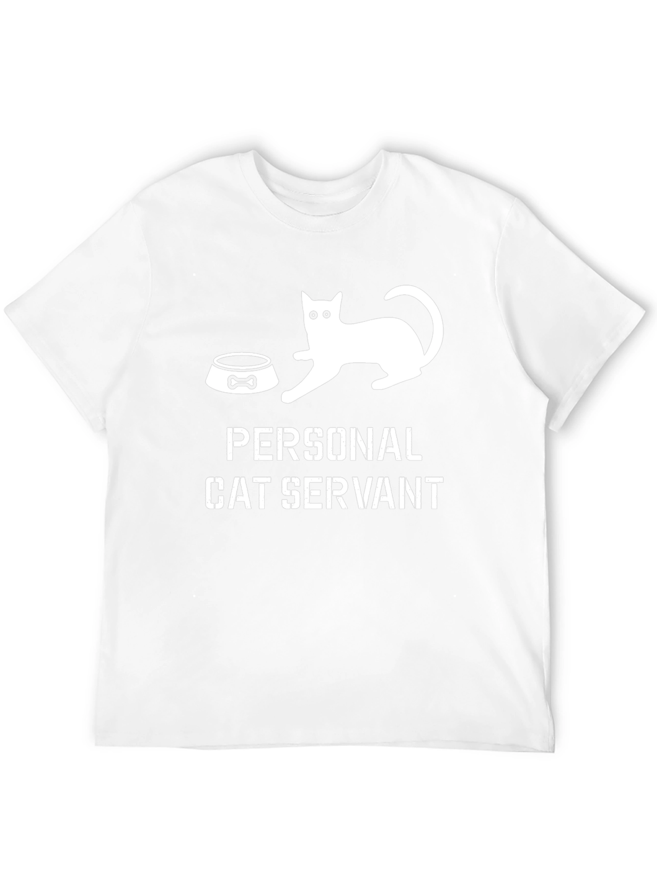 Personal Cat Servant T-Shirt - Funny Cat Lover Tee