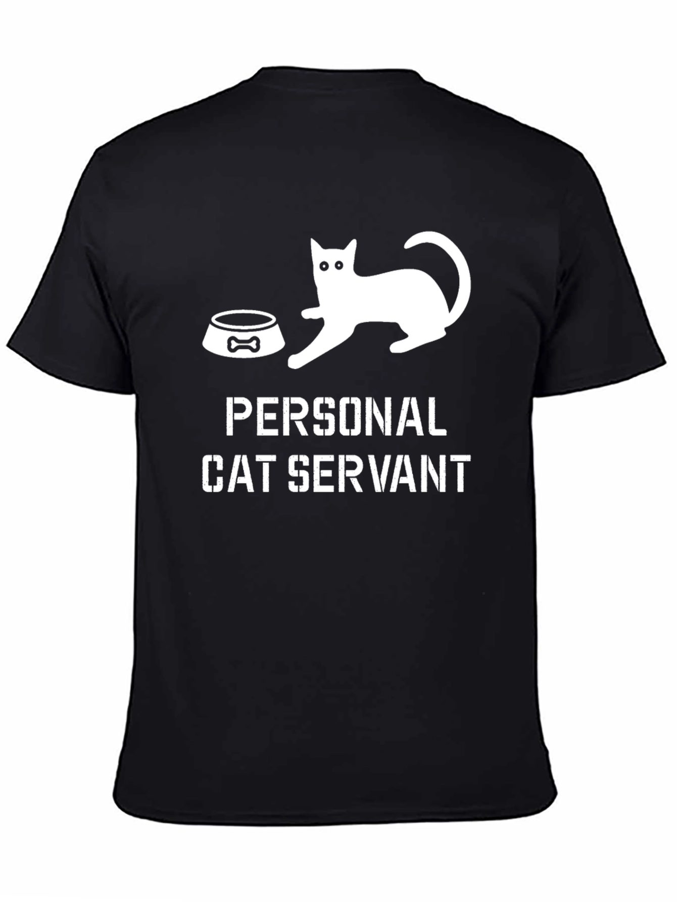 Personal Cat Servant T-Shirt - Funny Cat Lover Tee