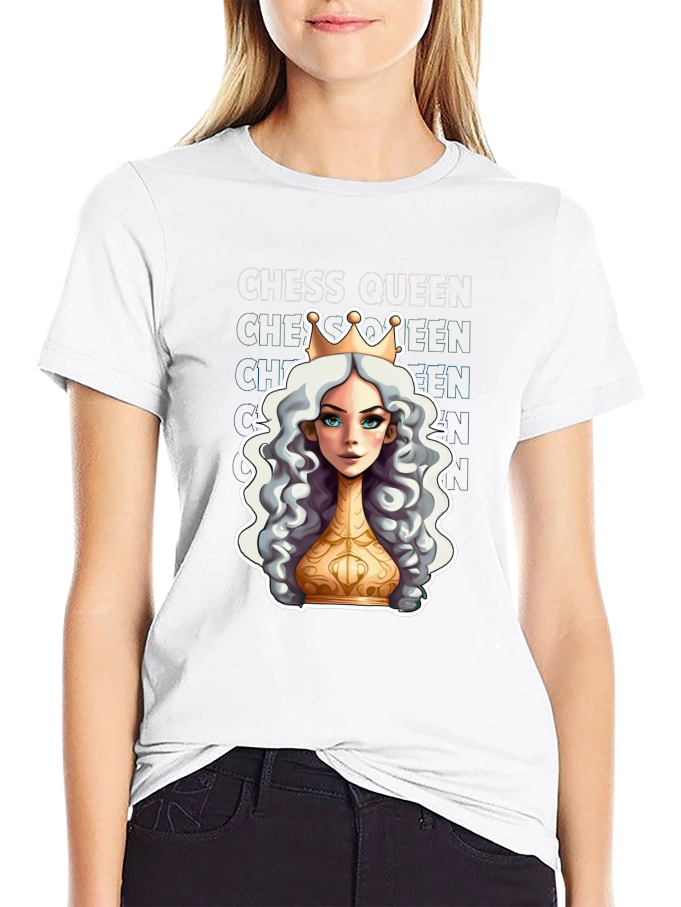 Chess Queen Graphic T-Shirt - Unique Design