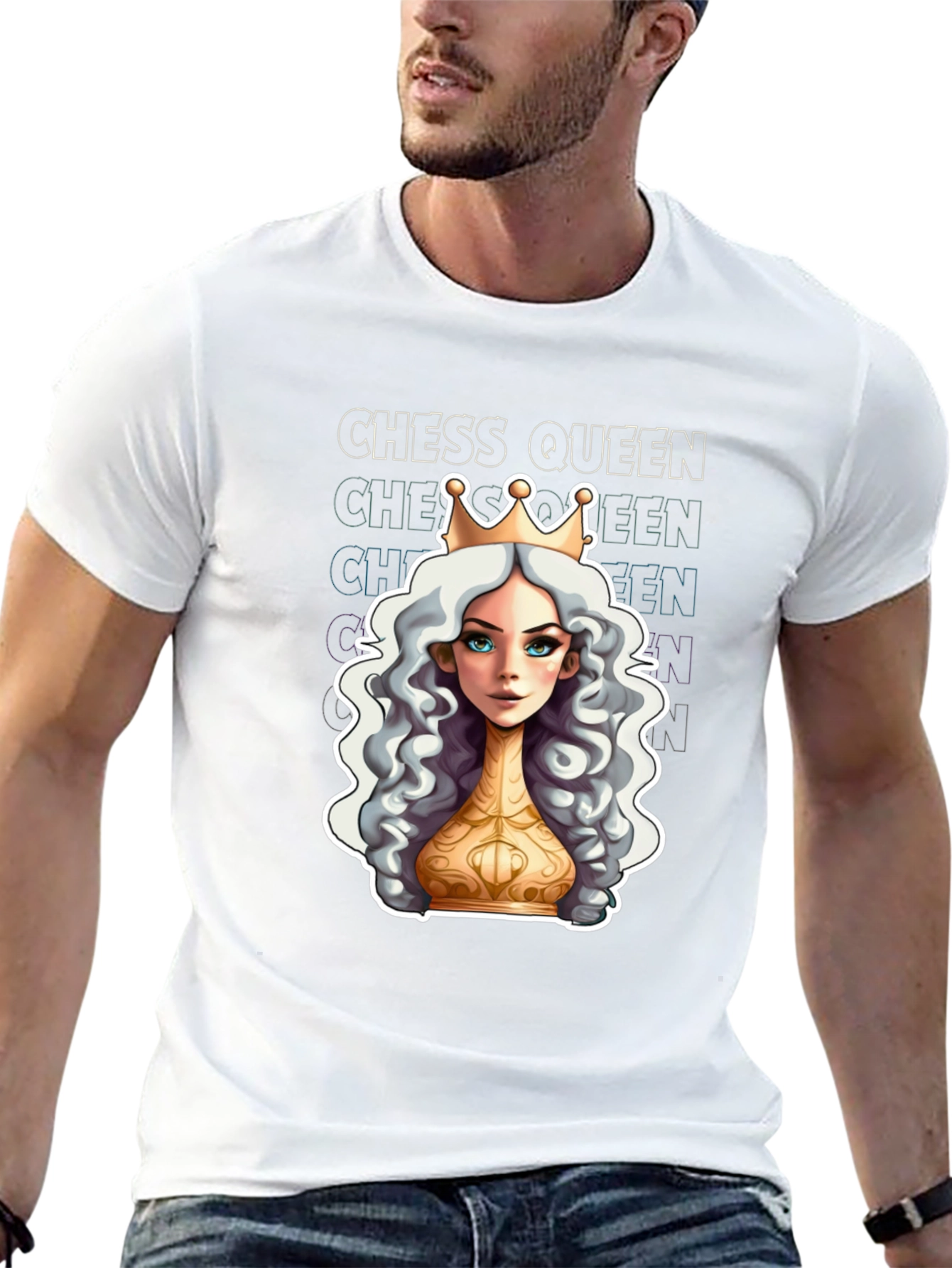 Chess Queen Graphic T-Shirt - Unique Design