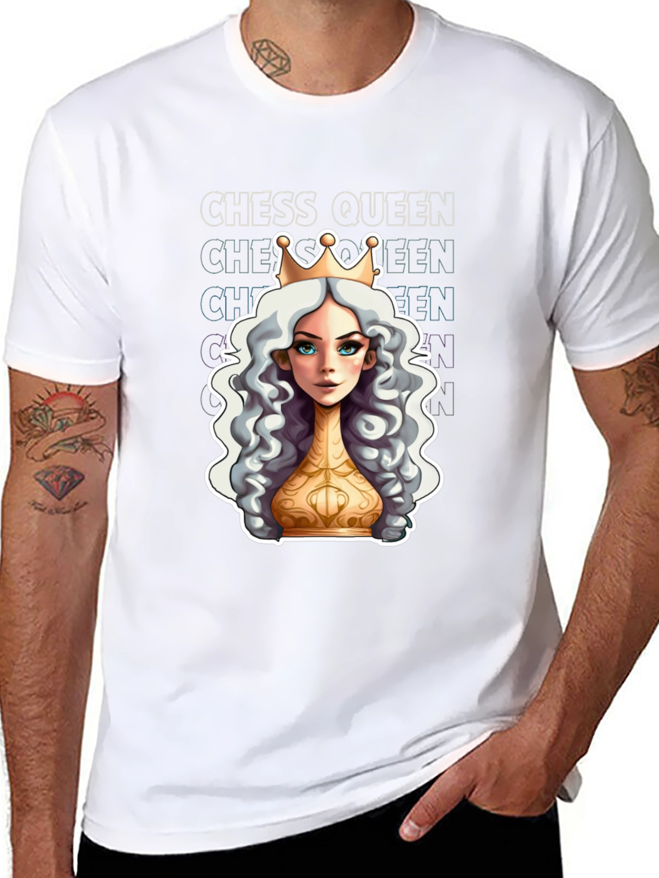 Chess Queen Graphic T-Shirt - Unique Design