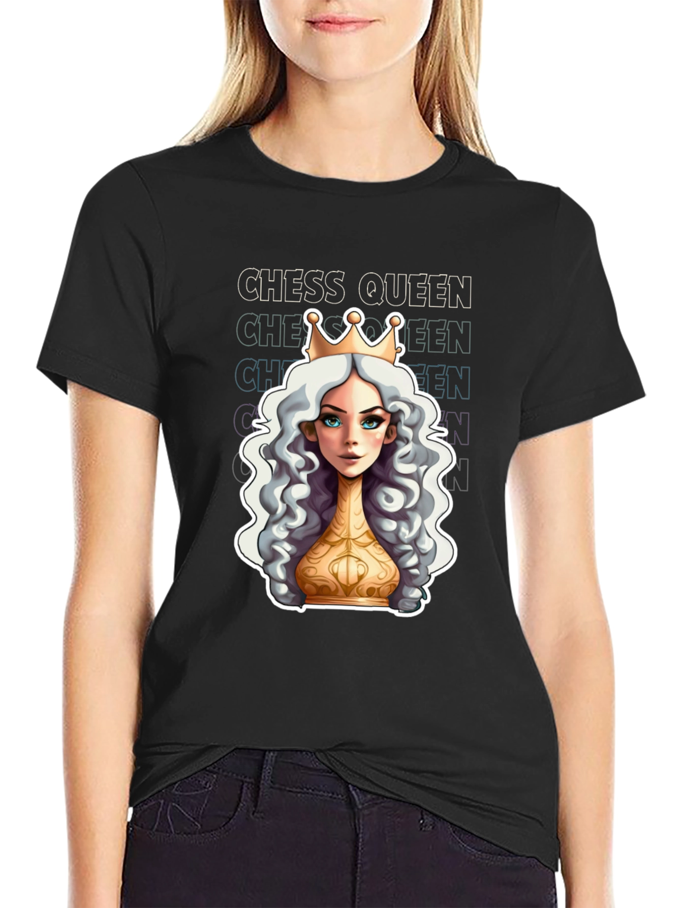 Chess Queen Graphic T-Shirt - Unique Design