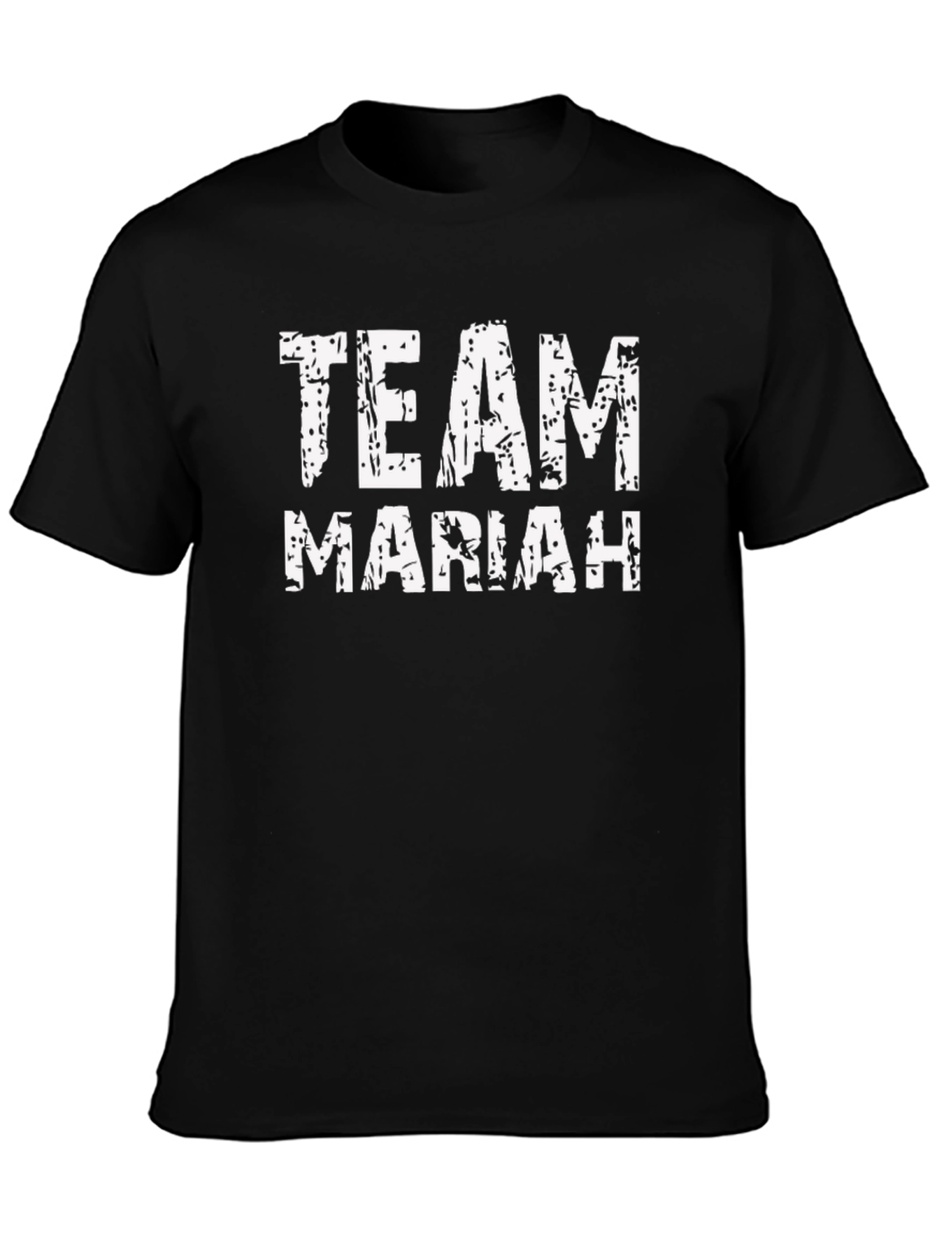 Team Mariah Graphic Tee - Black Cotton T-Shirt