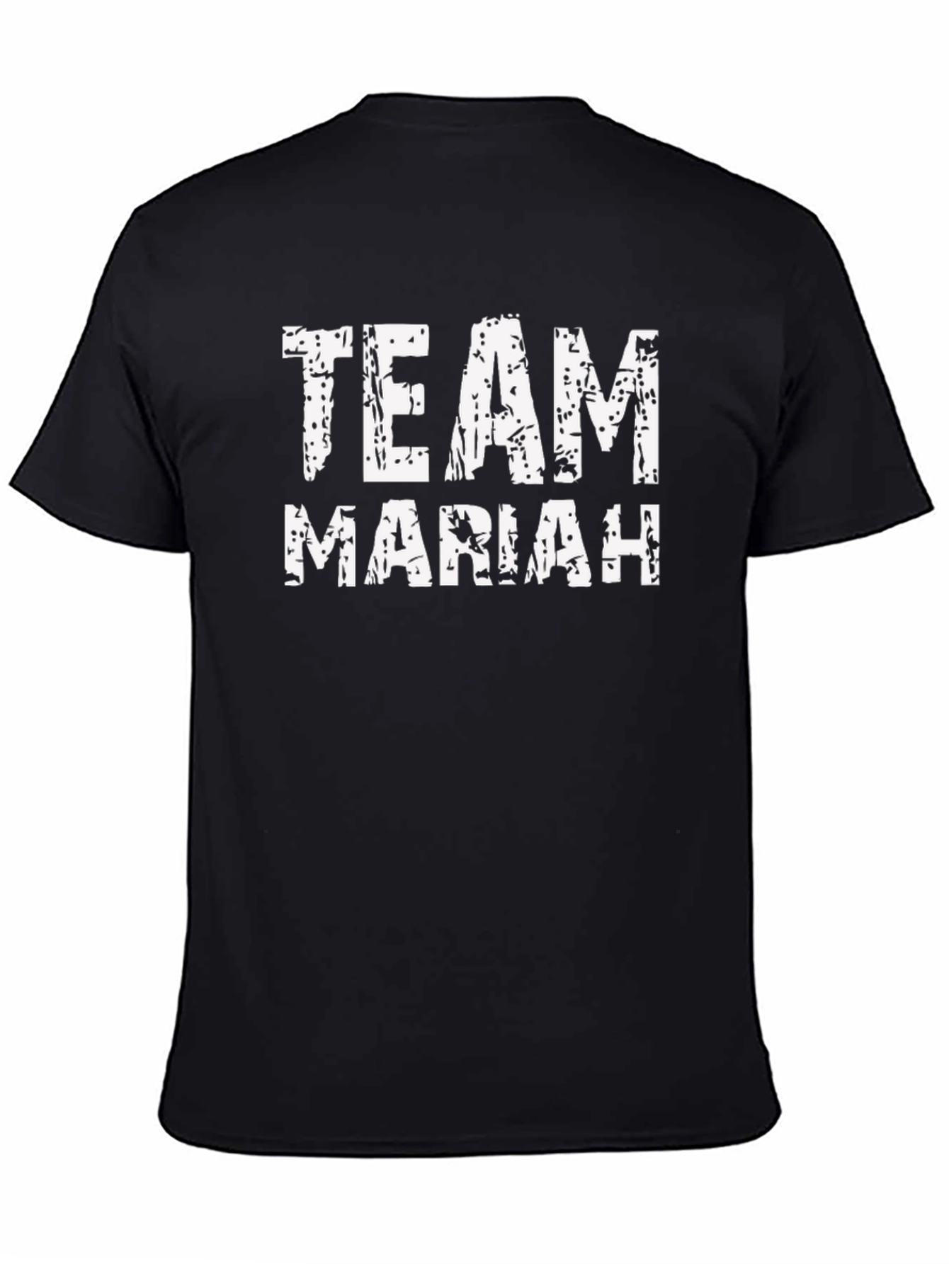 Team Mariah Graphic Tee - Black Cotton T-Shirt