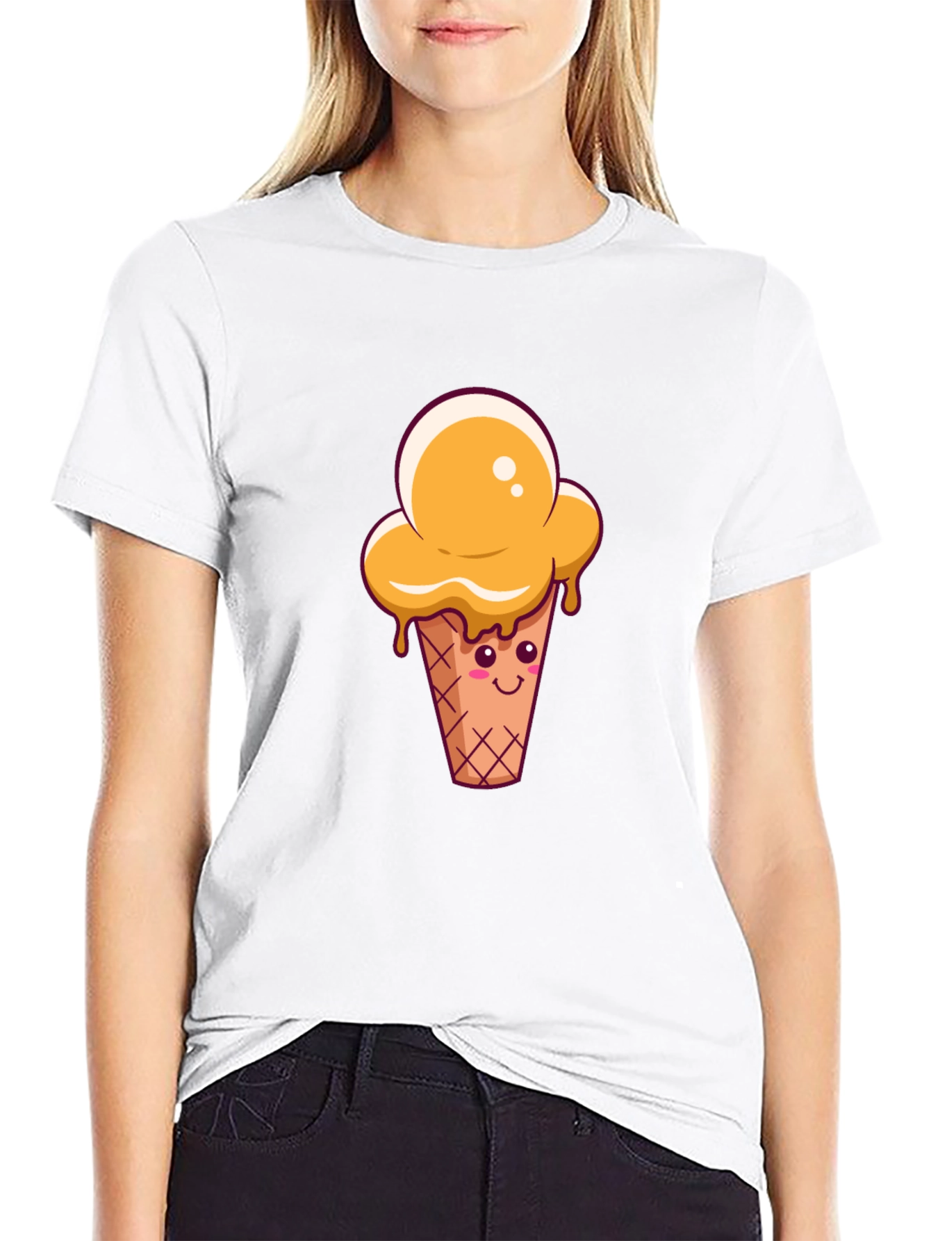 Cute Ice Cream Cone Graphic Tee