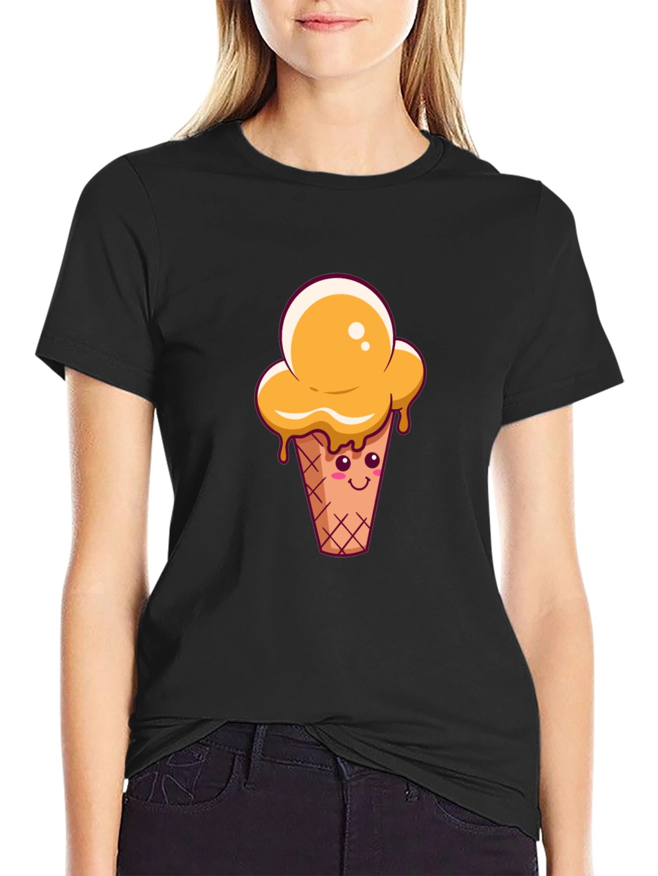 Cute Ice Cream Cone Graphic Tee