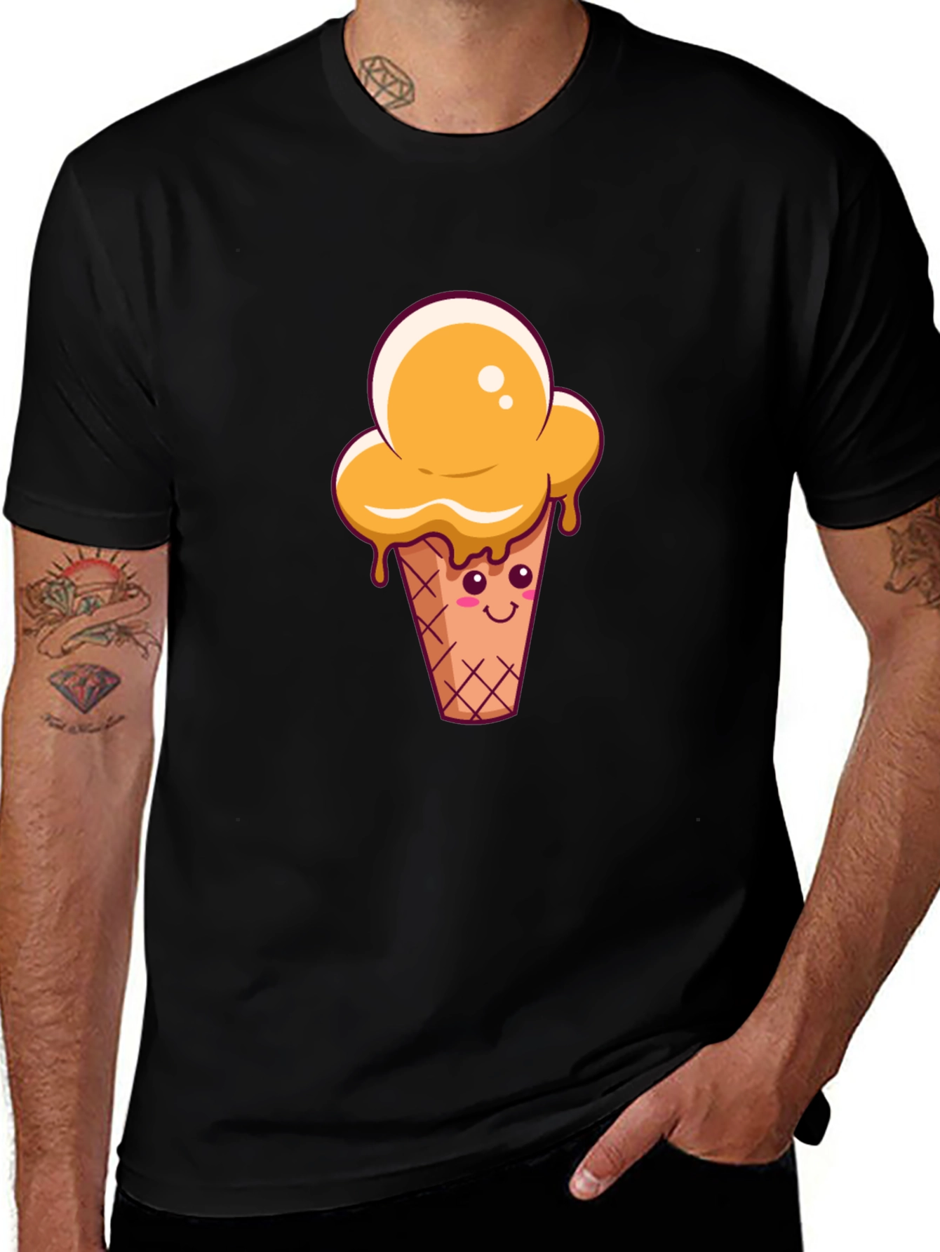 Cute Ice Cream Cone Graphic Tee