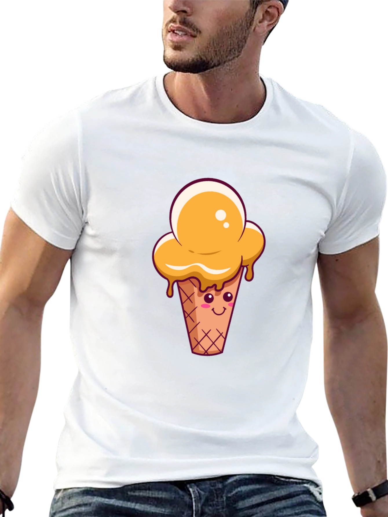Cute Ice Cream Cone Graphic Tee