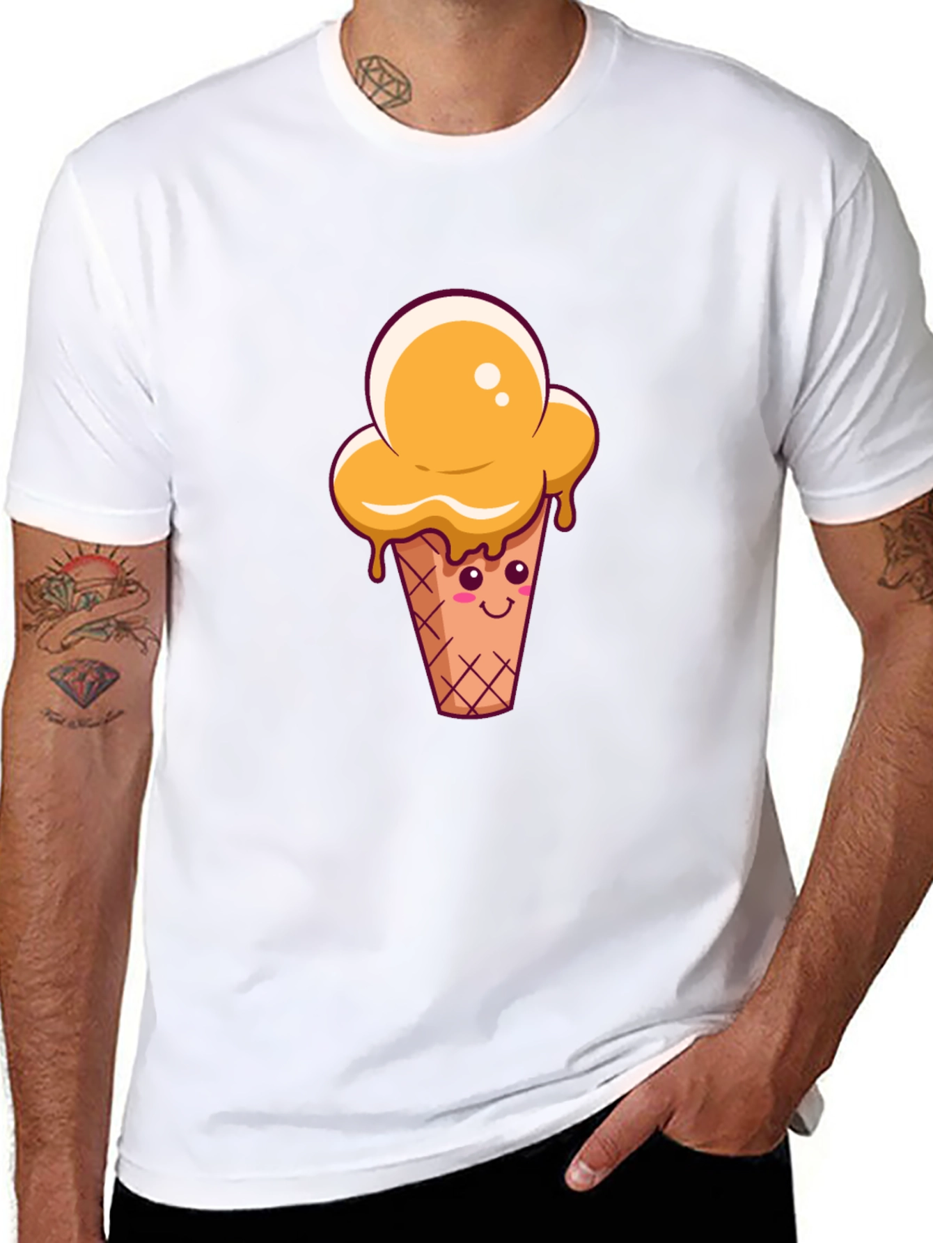 Cute Ice Cream Cone Graphic Tee