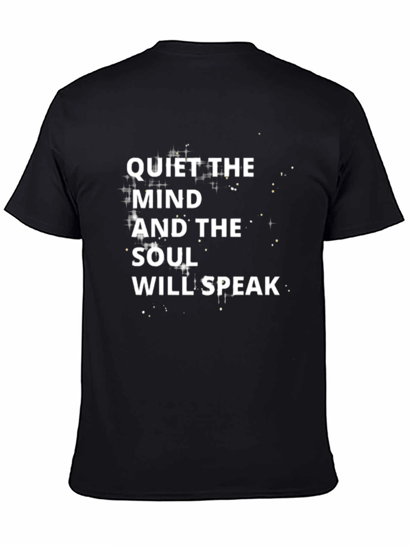 Quiet The Mind Graphic T-Shirt - Black