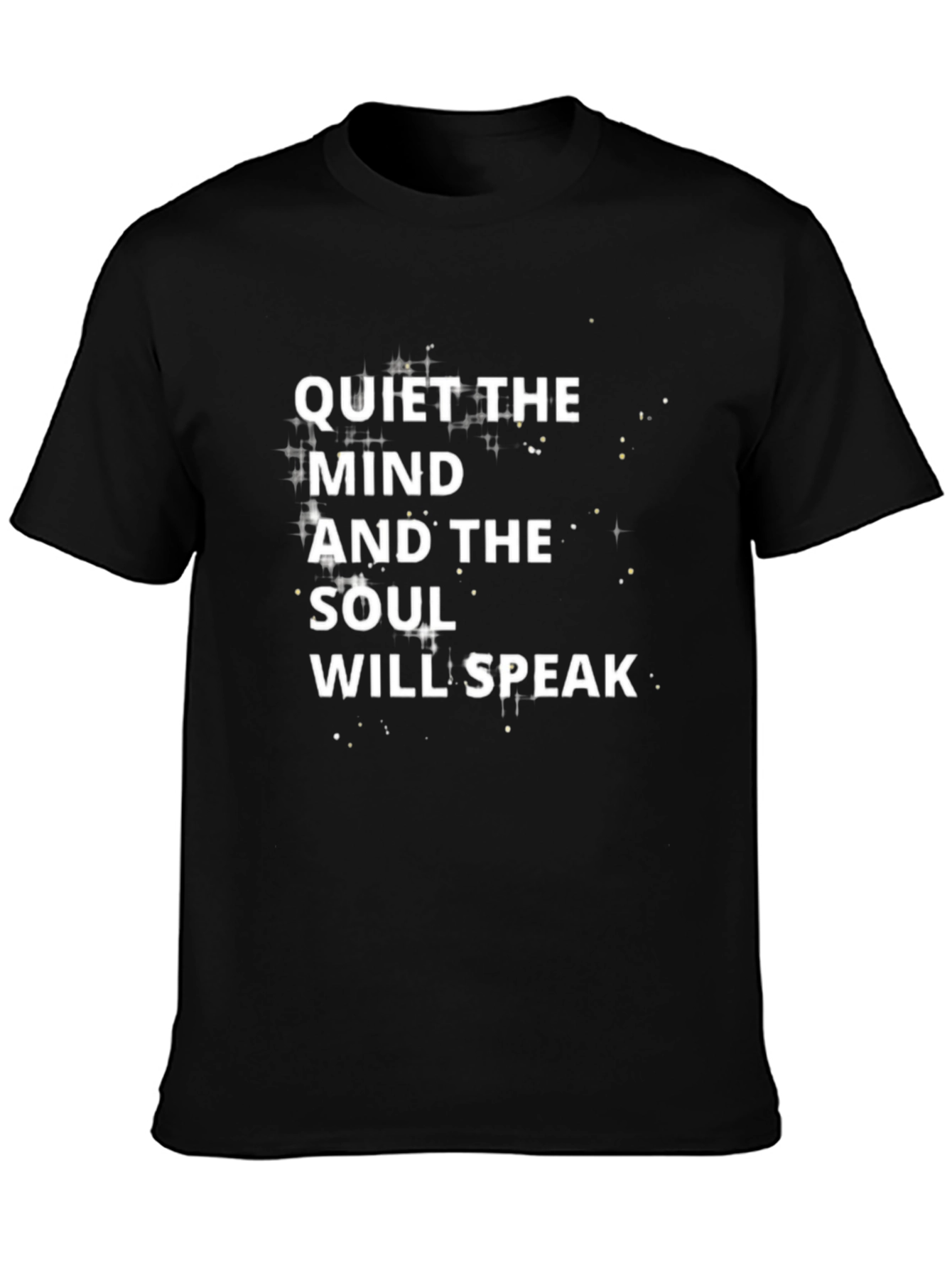 Quiet The Mind Graphic T-Shirt - Black