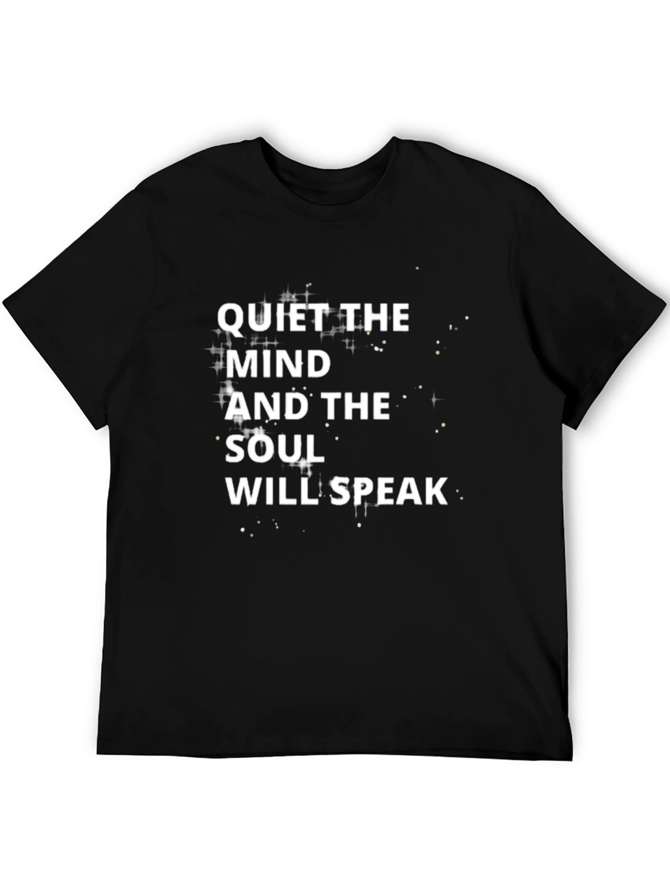 Quiet The Mind Graphic T-Shirt - Black